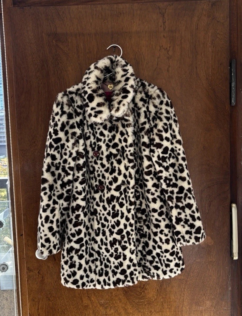 Dolly Girl By Anna Sui Faux Leapord Fur Coat Dolly Girl By Anna Sui Faux Leapord Fur Coat