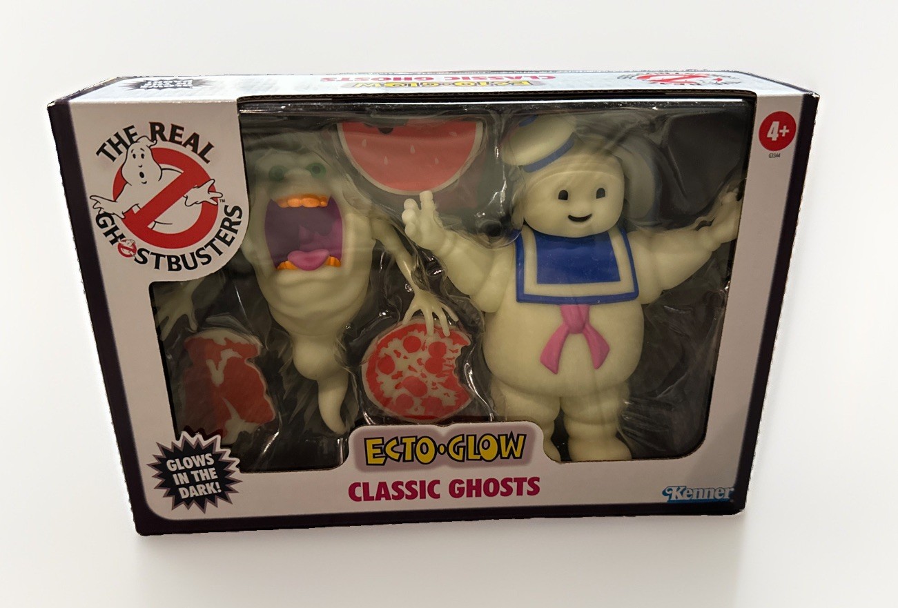 The Real Ghostbusters Ecto-Glow Classic Ghosts Slimer & Stay-Puft 