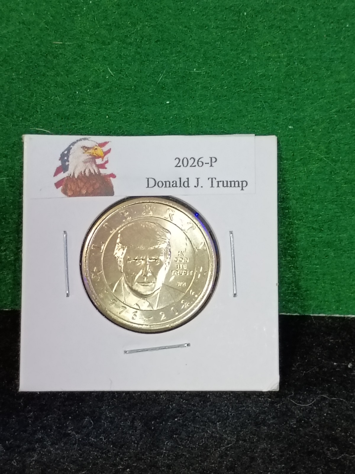 2026  P $1 Donald Trump Dollar Coin ~ Semiquincentennial-IN HAND- 0003