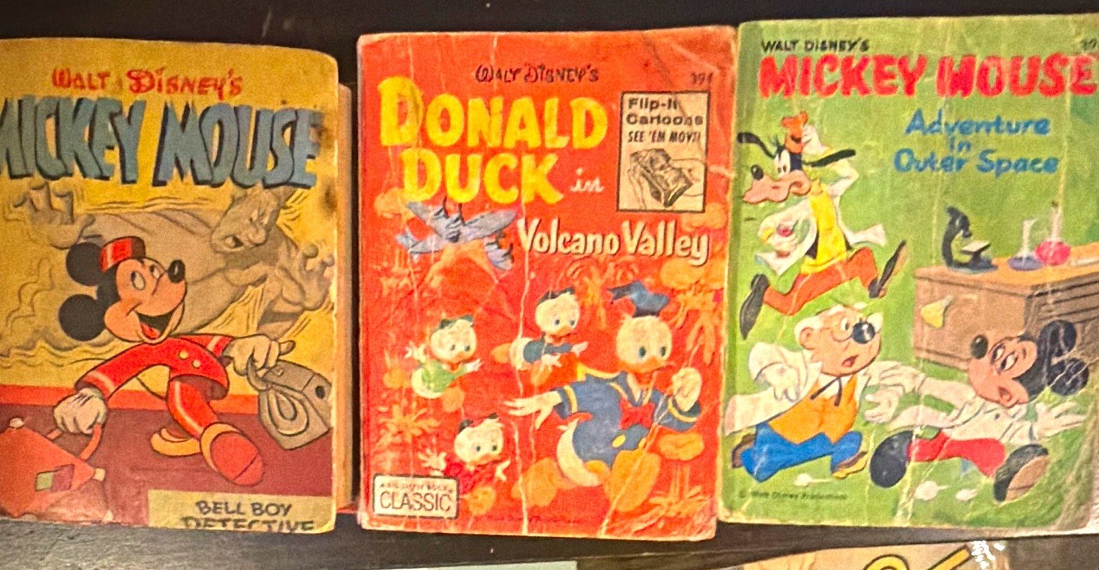 Vintage 1960s Whitman Walt Disney Big Little Books Lot of 3 - Mickey & Donald Vintage 1960s Whitman Walt Disney Big Little Books Lot of 3 - Mickey & Donald