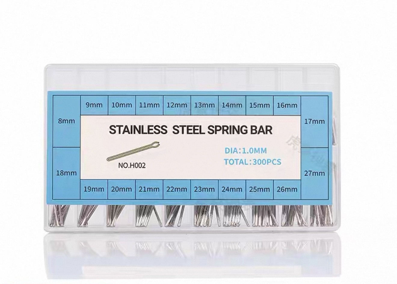 300PCS Stainless Steel Watch Bracelet Link Cotter Pins Bars Screw for Seiko Band