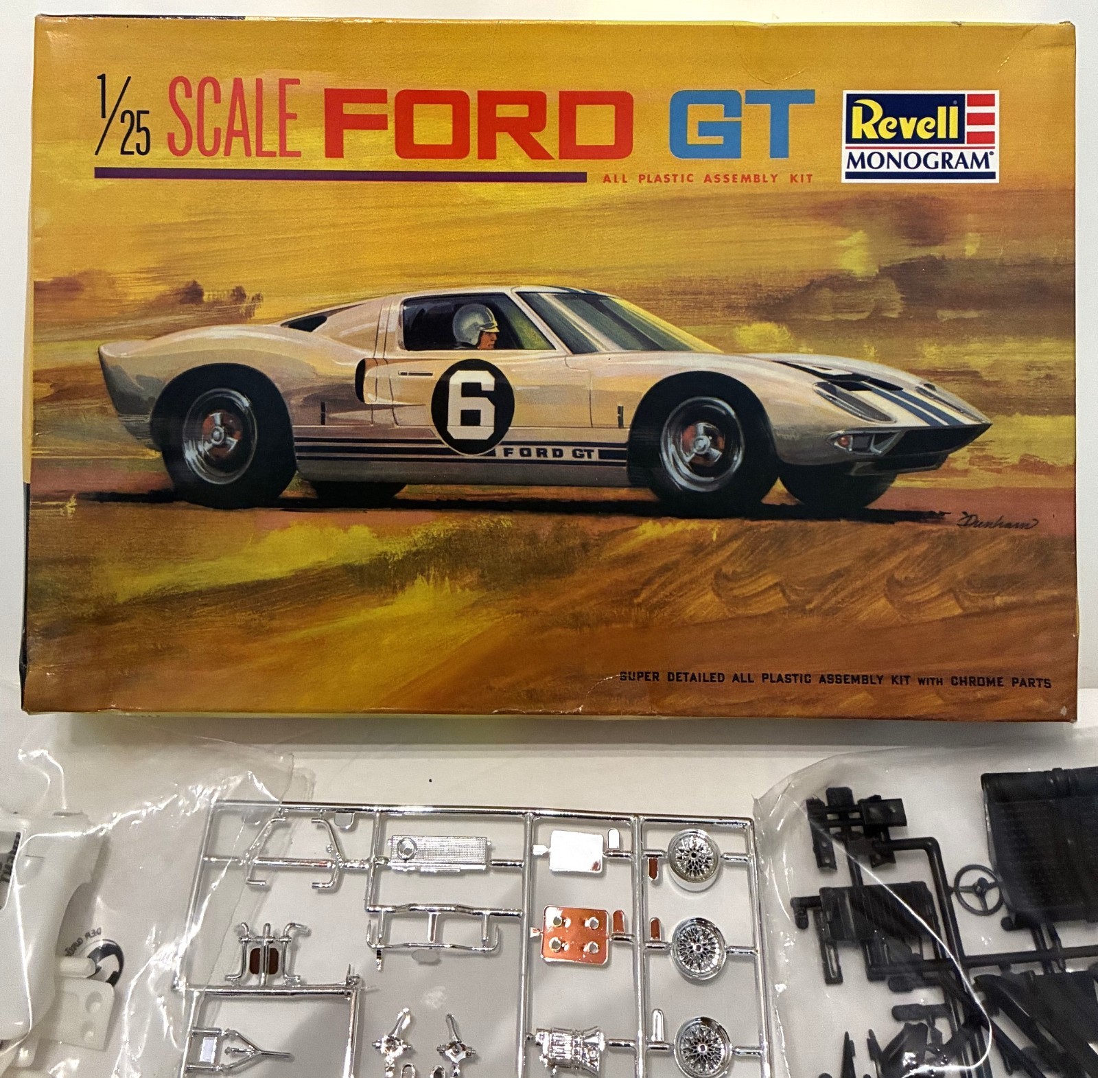 Revell /Monogram 1965 Ford GT Model Kit #565 Open Box, Sealed Packs
