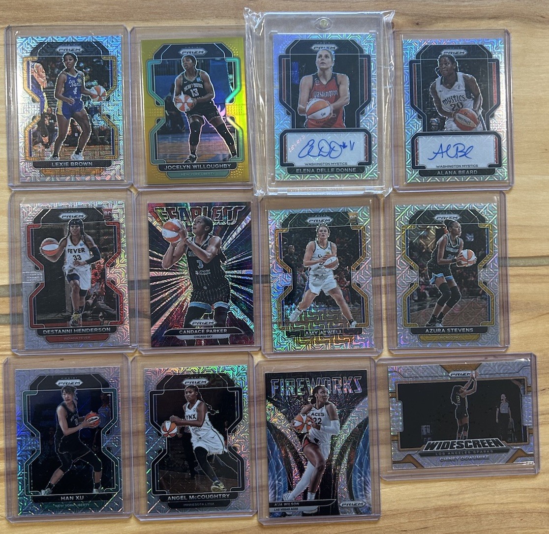 2022 WNBA Prizm 11 Card Mojo Lot One Gold Elena Delle Donne Mojo Auto- 12 Total