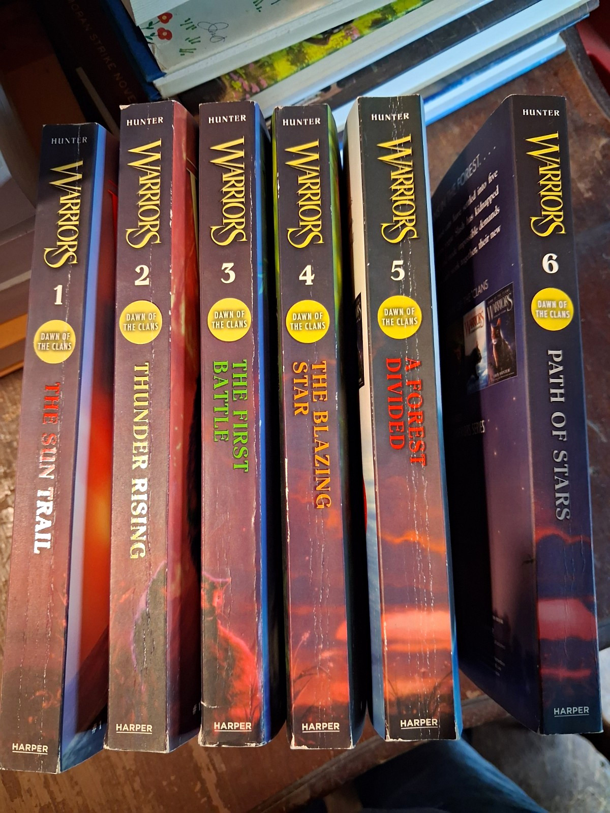 Warriors: Dawn of the Clans Paperback Lot of 6 Books by Erin Hunter Warriors: Dawn of the Clans Paperback Lot of 6 Books by Erin Hunter