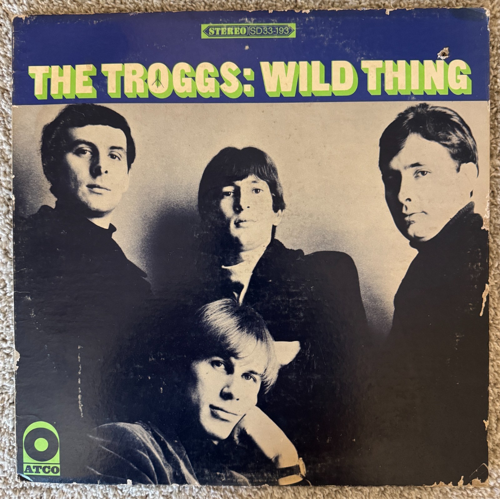 The Troggs - Wild Thing Vinyl LP | Atco SD 33-193 1966 STEREO | Excellent Sound