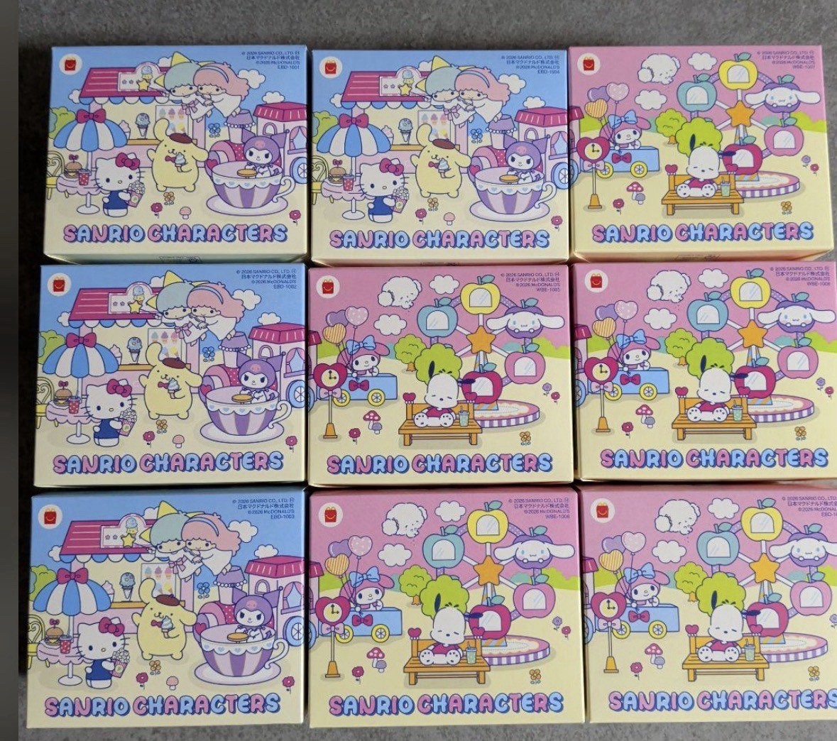 McDonald\'s x Sanrio Happy Set Toy Full Complete Set Of 9 Japan Limited NEW