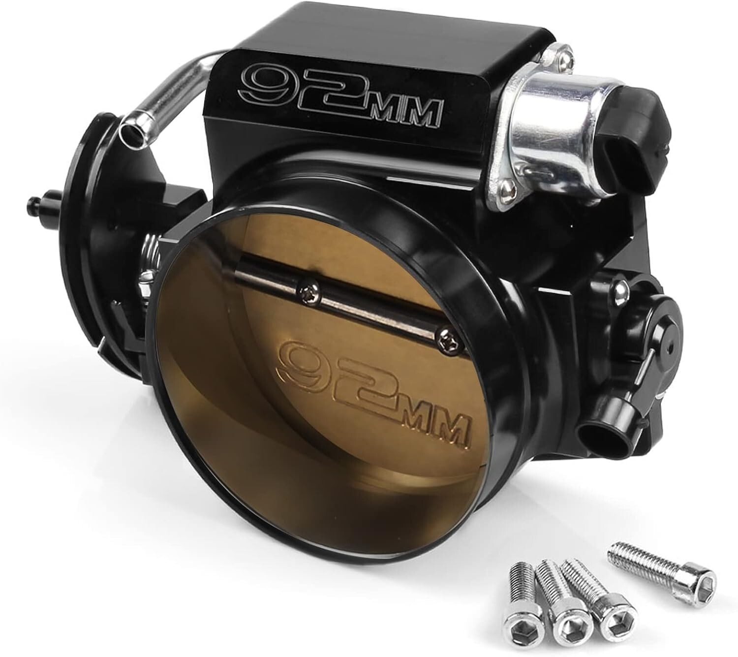 92mm LS Throttle Body Drive by Cable DBC GM LS1 TBI 4 Bolt +TPS IAC Alum Black 92mm LS Throttle Body Drive by Cable DBC GM LS1 TBI 4 Bolt +TPS IAC Alum Black