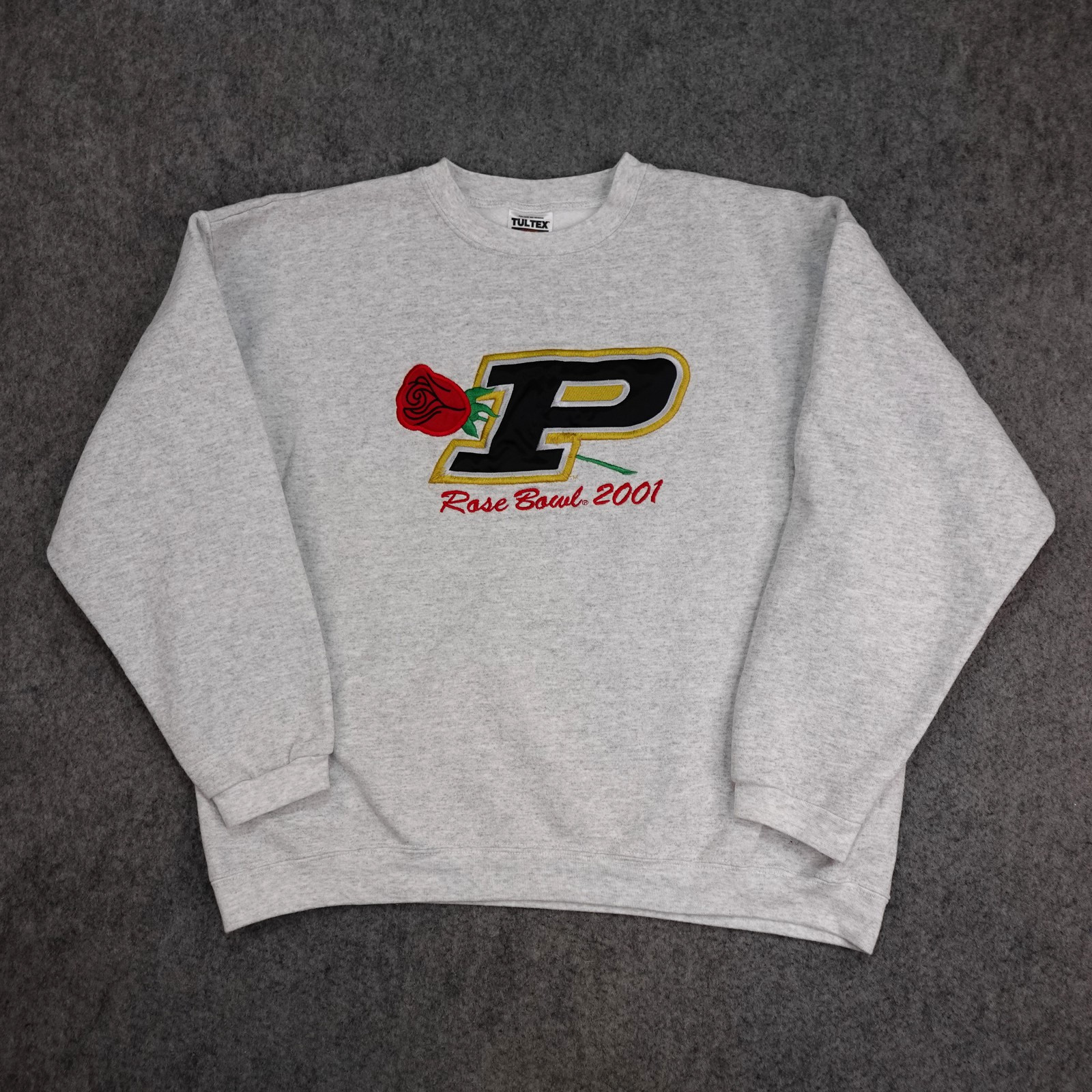 Vintage Purdue Boilermakers Sweatshirt Mens XL Football Sweater Rose Bowl 2001
