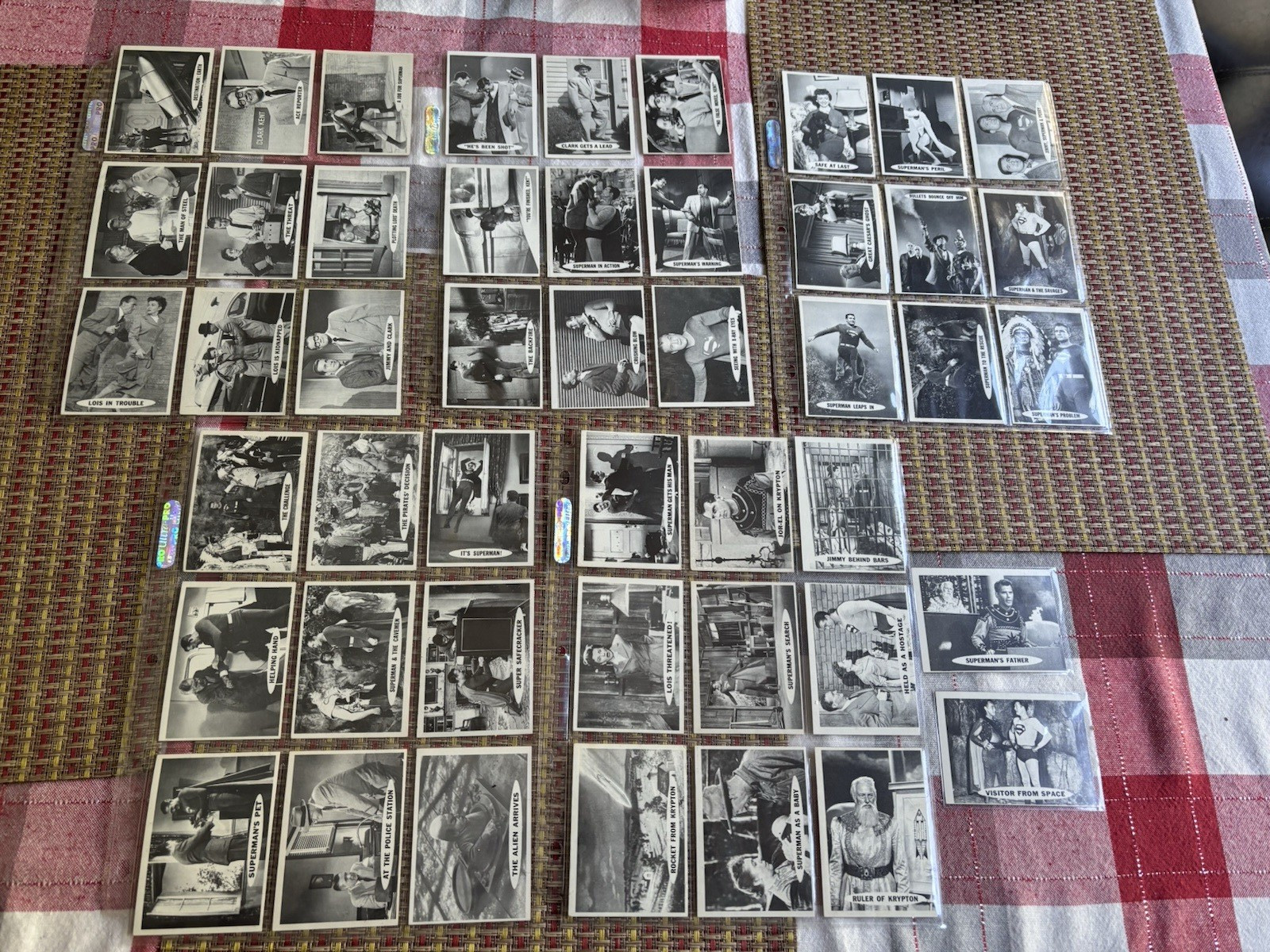 1966 Topps Superman 47 cards near complete set 47 0f 66 EX to EXMT+ 1966 Topps Superman 47 cards near complete set 47 0f 66 EX to EXMT+