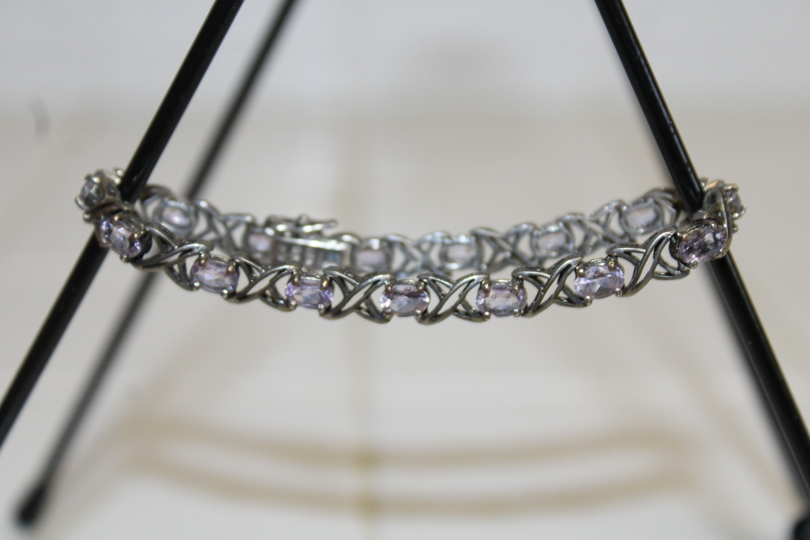 .925 HAN® THAI Sterling Silver & Amethyst Purple 7.5\