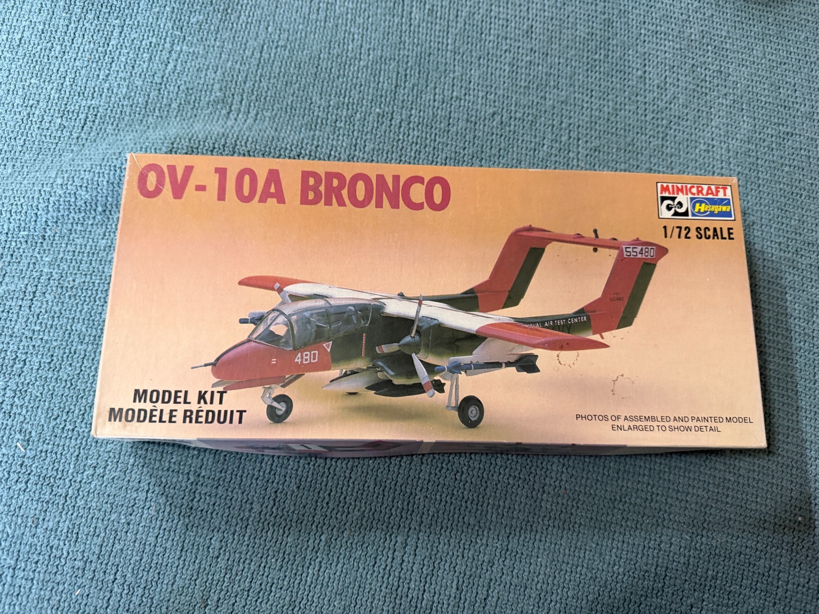 Minicraft Hasegawa OV-10A Bronco 1/72nd Scale Airplane Kit 1022 Vietnam-4489 Minicraft Hasegawa OV-10A Bronco 1/72nd Scale Airplane Kit 1022 Vietnam-4489