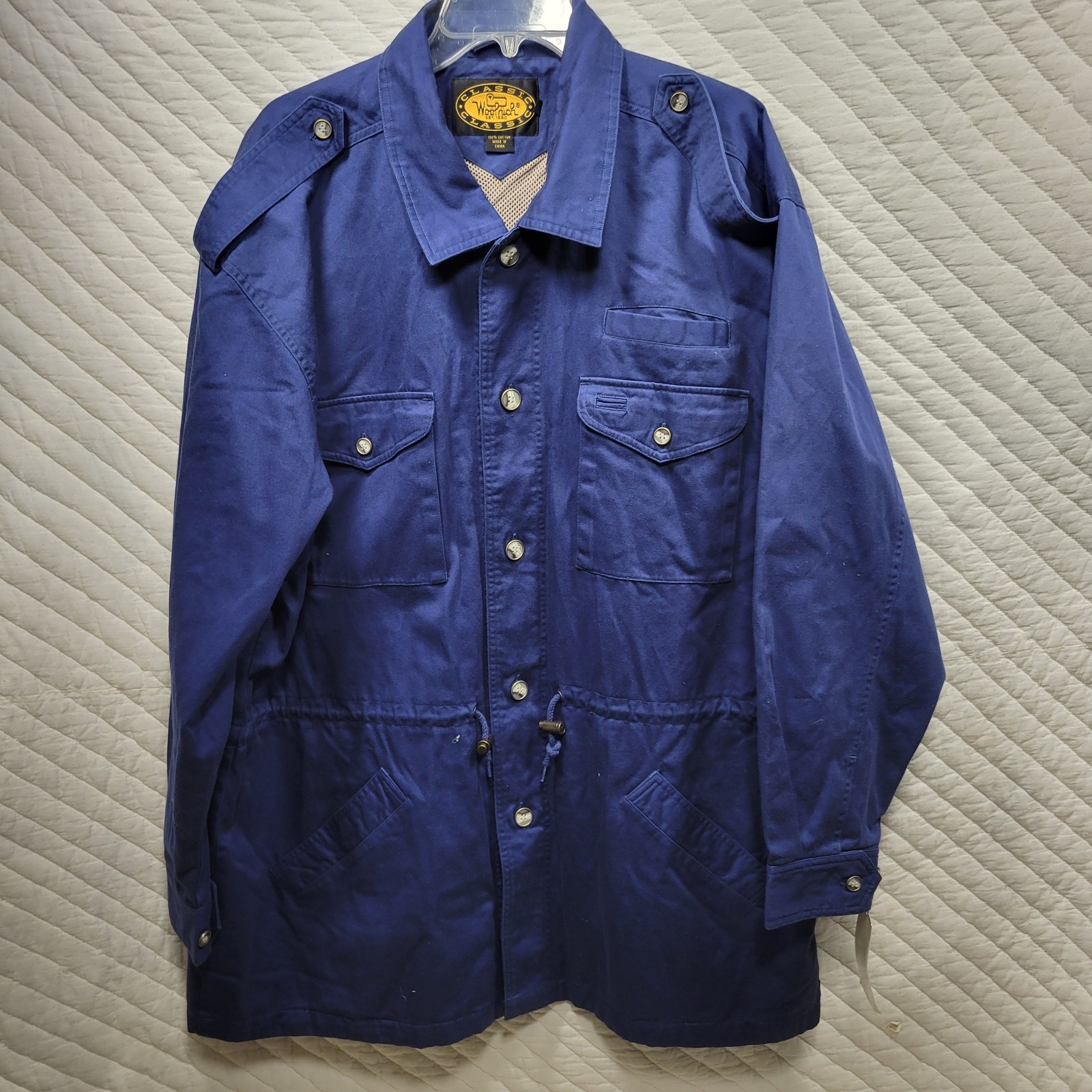 NEW Woolrich Men\'s Mesh Lined Shirt Jacket XL 1707