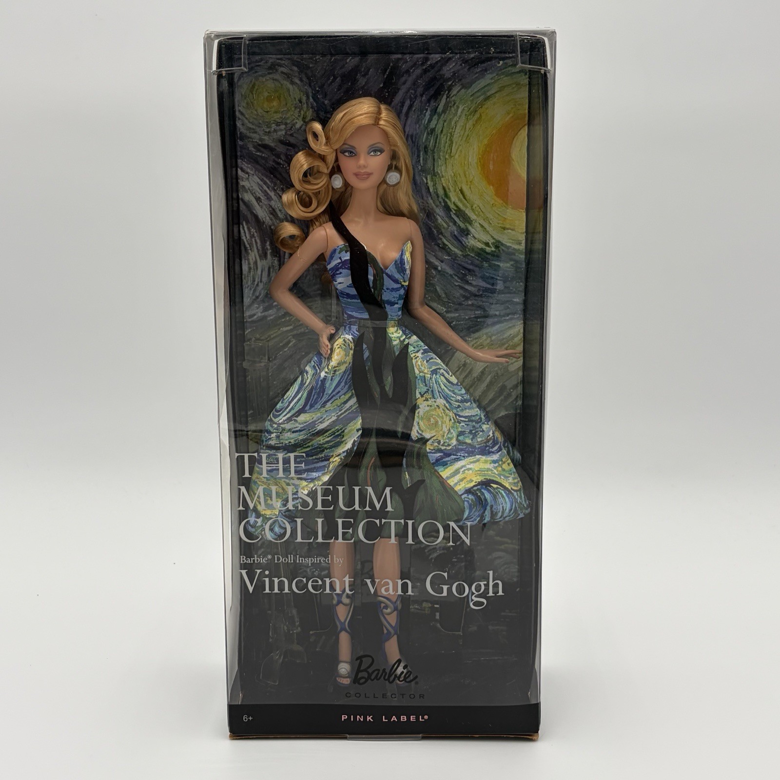 Vincent Van Gogh Barbie The Museum Collection Starry Night Pink Label 2010 B0445