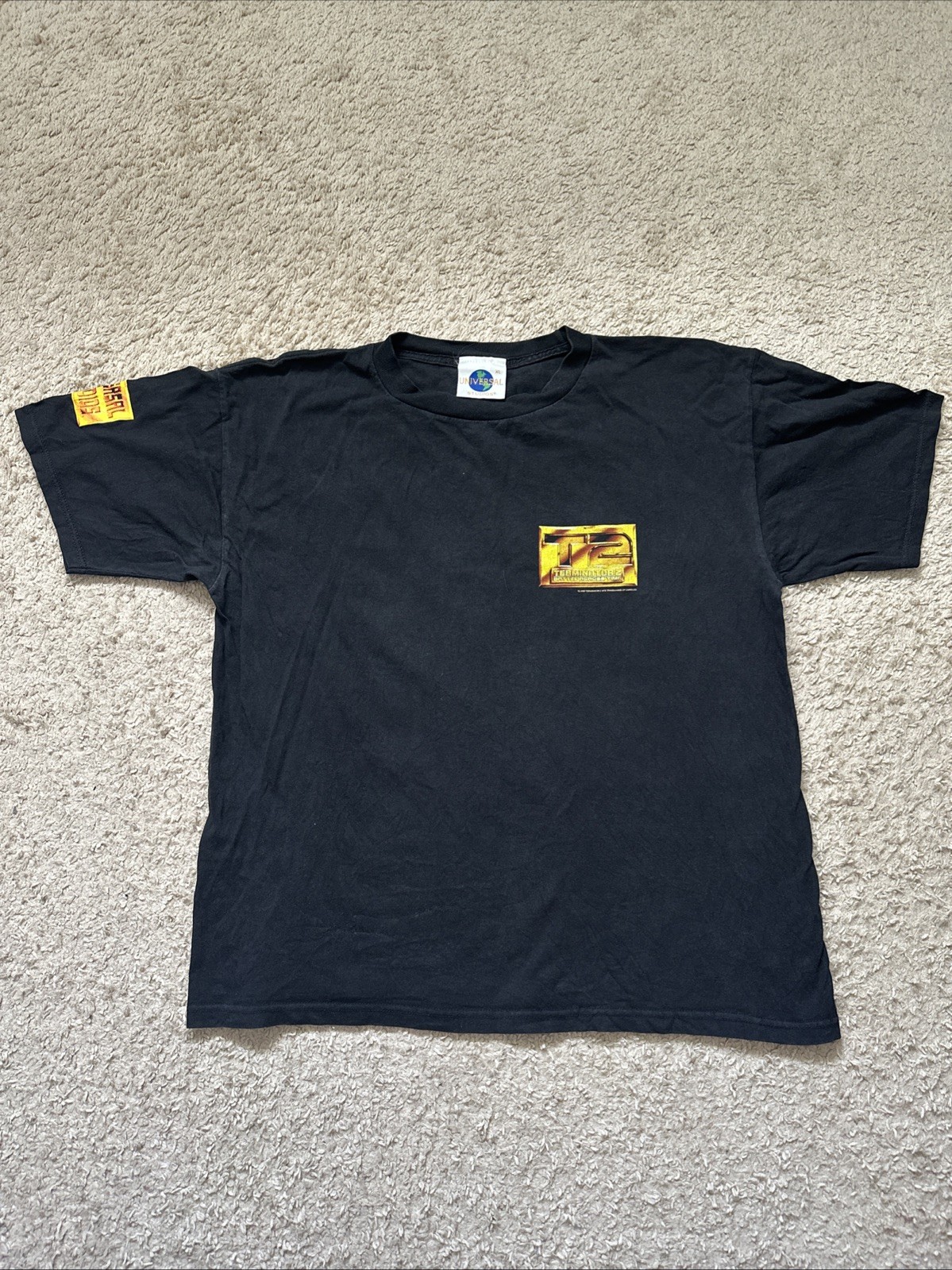 Vtg Universal Studios T2 Terminator 2 Battle Across Time Men\'s XL T-Shirt EUC