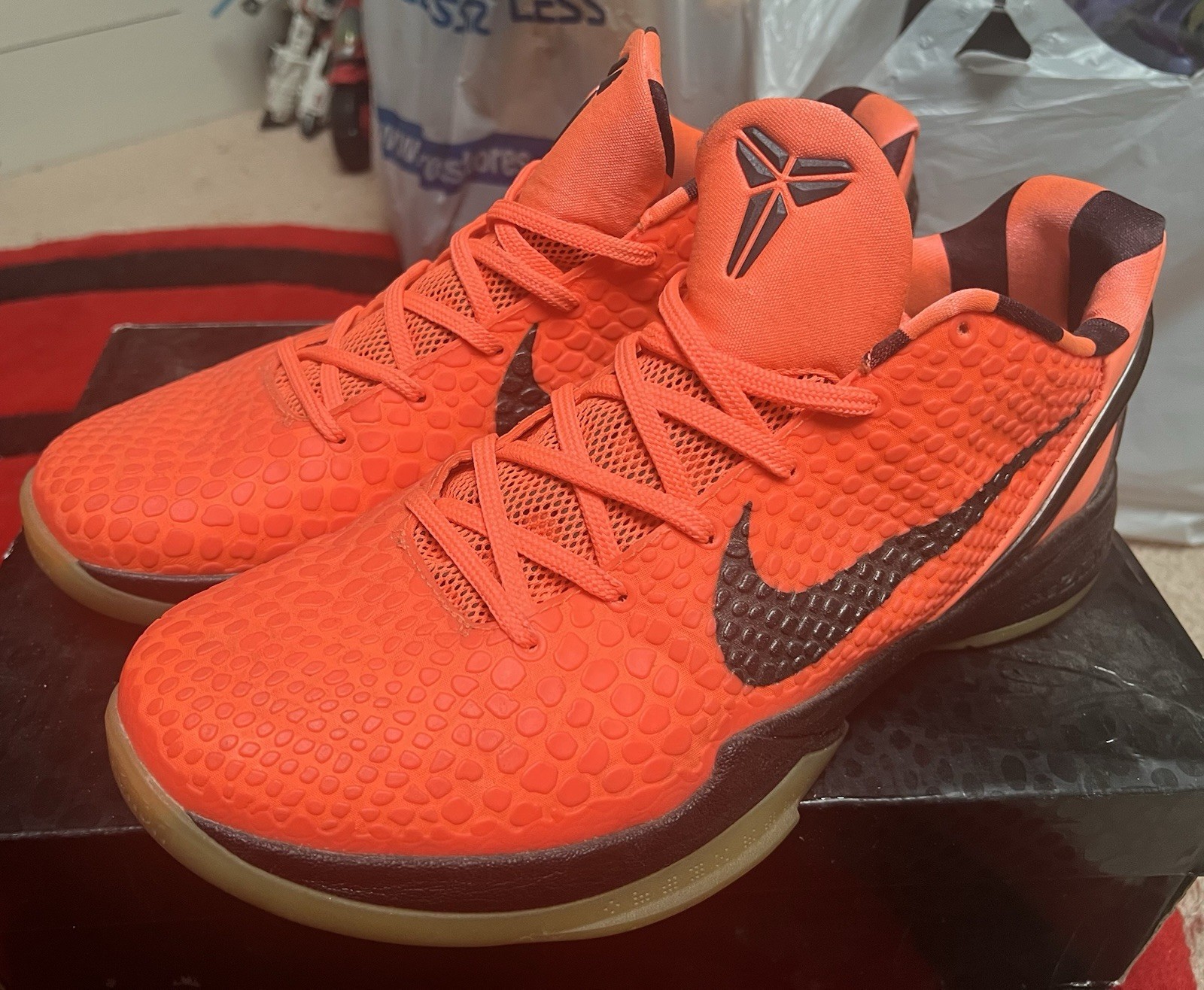 Nike Zoom Kobe VI FC Barca mango size 10.5 checkcheck authenticated