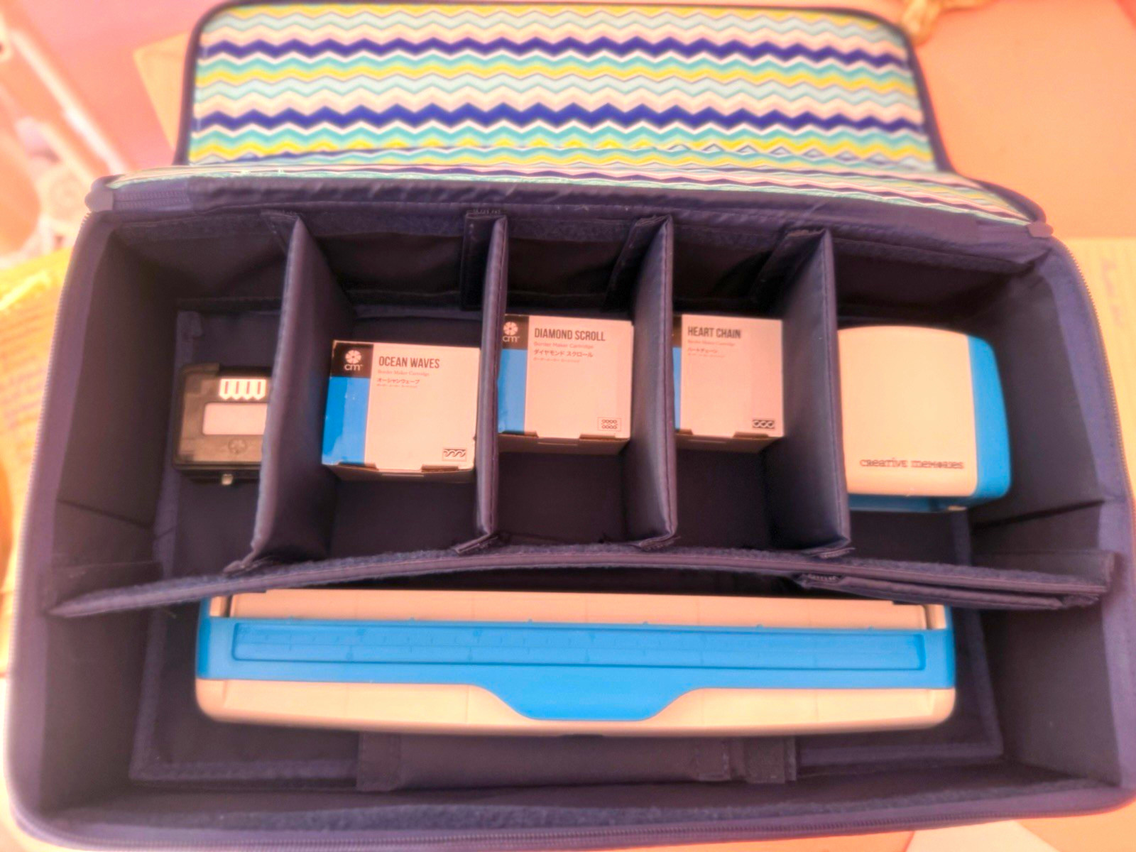 Creative Memories Border Maker System Manual Die Cutter w/ Bag, Cartridges