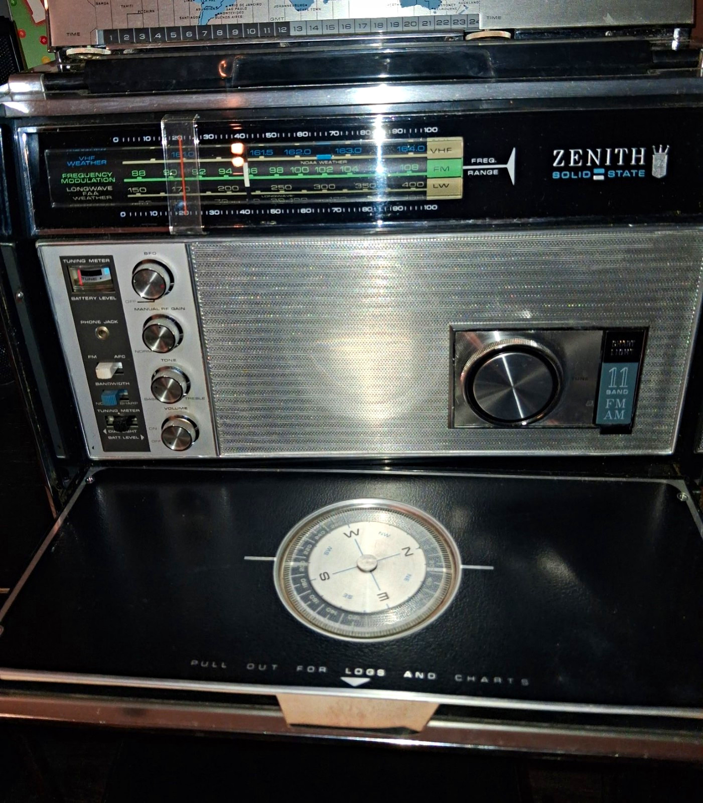1970s Zenith Trans-Oceanic shortwave radio. 