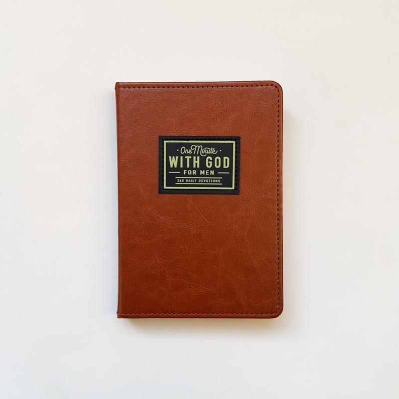 One Minute with God for Men 365 Devotions NEW Faux Leather Devotional Book