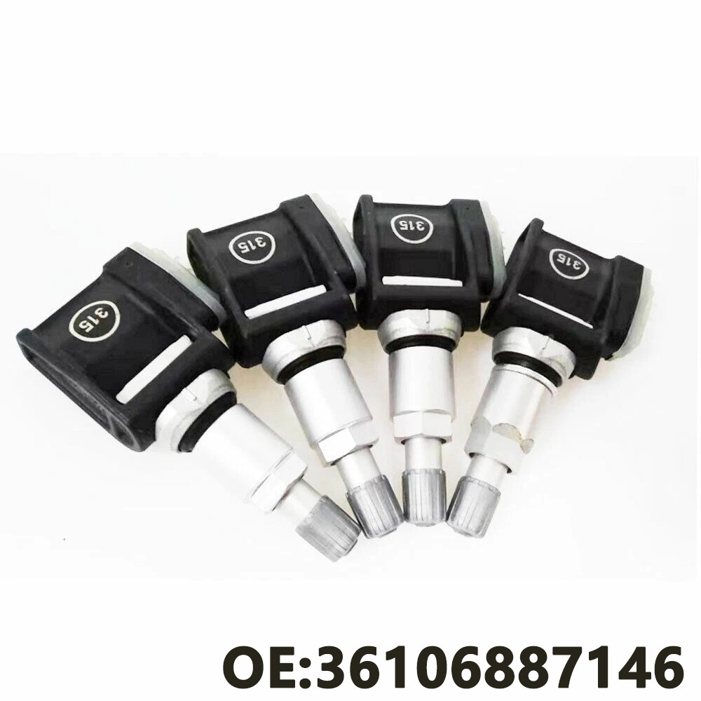 4pc OEM Tire Pressure Monitoring System Sensor For BMW 36106887146 315 mhz 16-21
