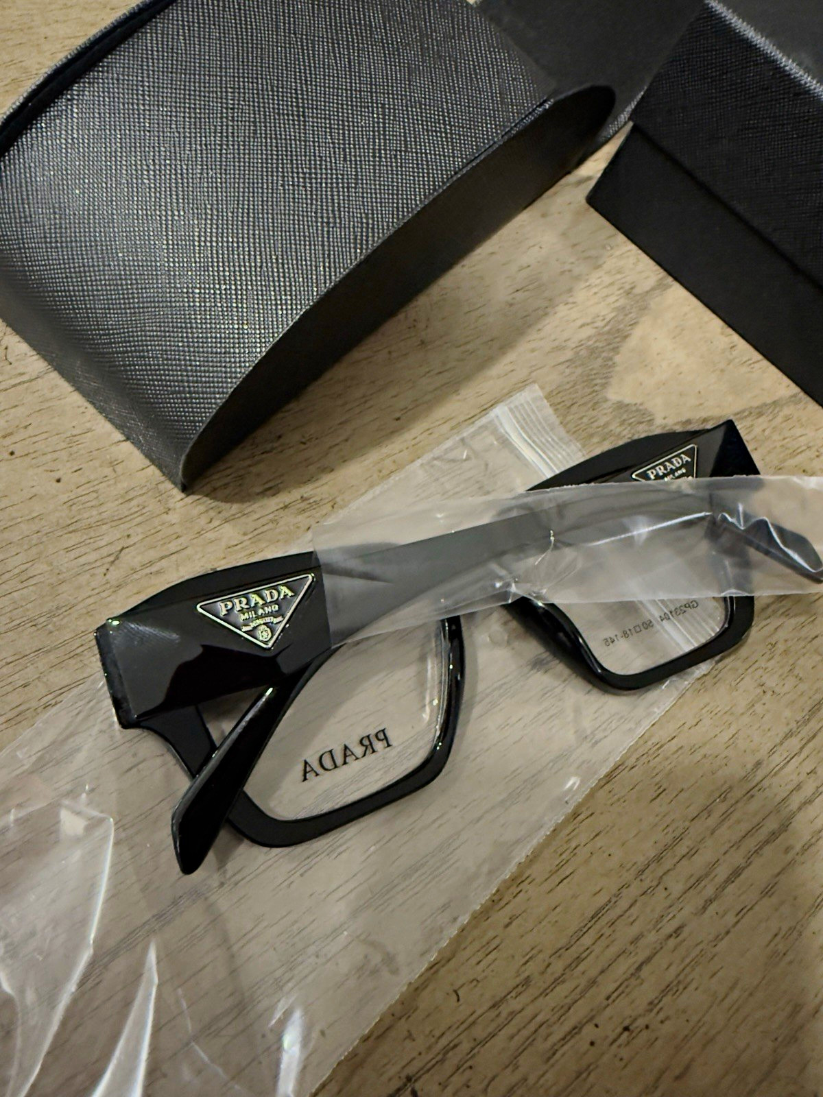 PRADA PR 11VV Women's Black Cat Eye Full Rim Plastic Eyeglasses 54-18-140 PRADA PR 11VV Women's Black Cat Eye Full Rim Plastic Eyeglasses 54-18-140
