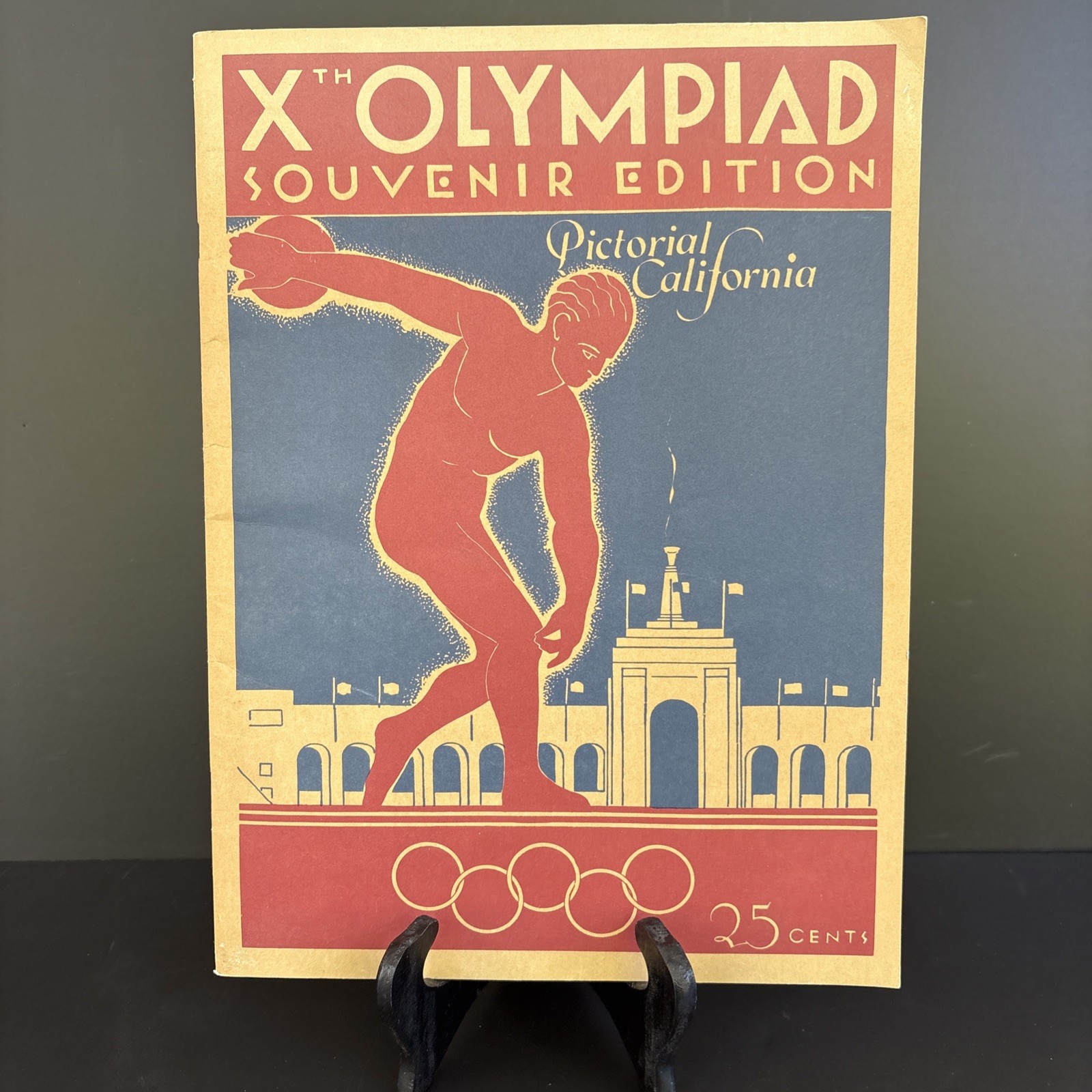 Vtg 30s Pictorial California and the Pacific: Xth Olympiad Souvenir Edition Book