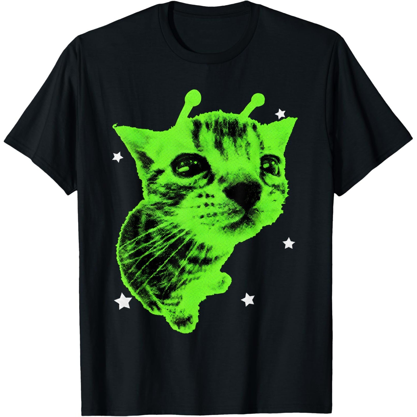 Y2K Alien Cat Meme Retro Silly Cat Vintage Space Kitty Funny T-Shirt Y2K Alien Cat Meme Retro Silly Cat Vintage Space Kitty Funny T-Shirt