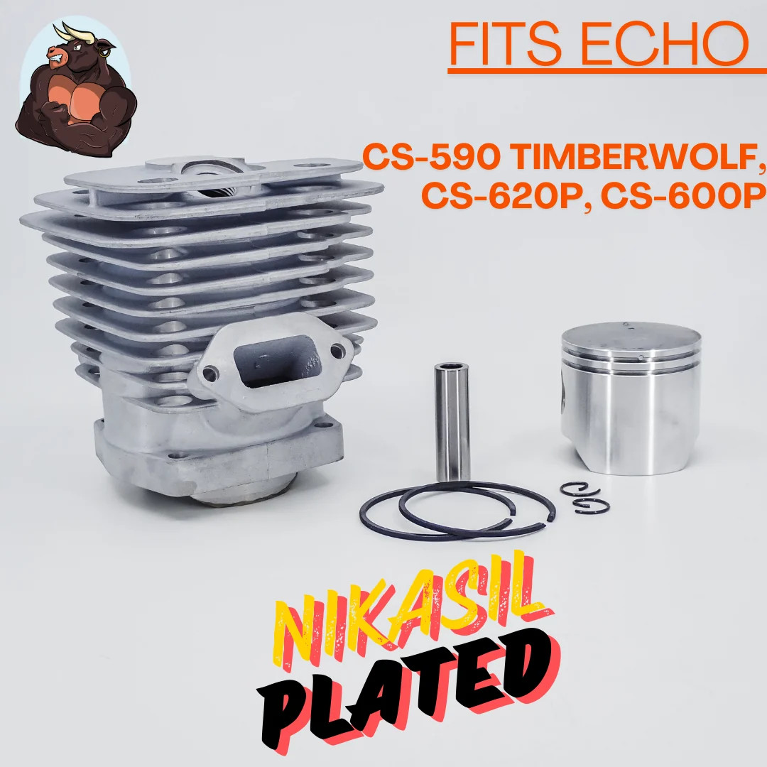 DUKE\'S NIKASIL CYLINDER KIT FITS ECHO CS-620P, UPGRADES CS-590, CS-600P 45MM DUKE\'S NIKASIL CYLINDER KIT FITS ECHO CS-620P, UPGRADES CS-590, CS-600P 45MM