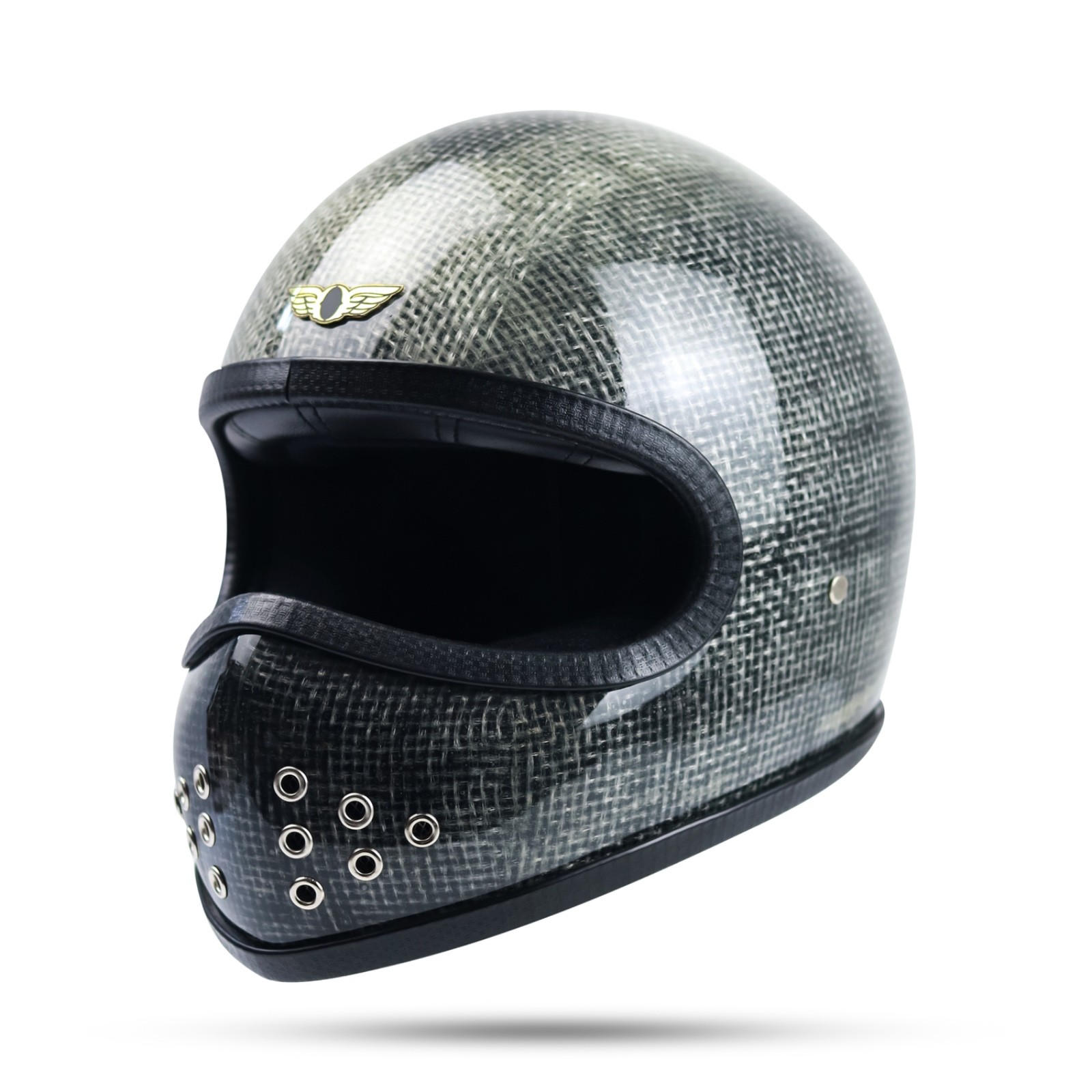 SALE ALERT  CUSTOM VINTAGE HELMET BULLHEAD RAW BOBBER CHOPPER CAFERACER MOTOR