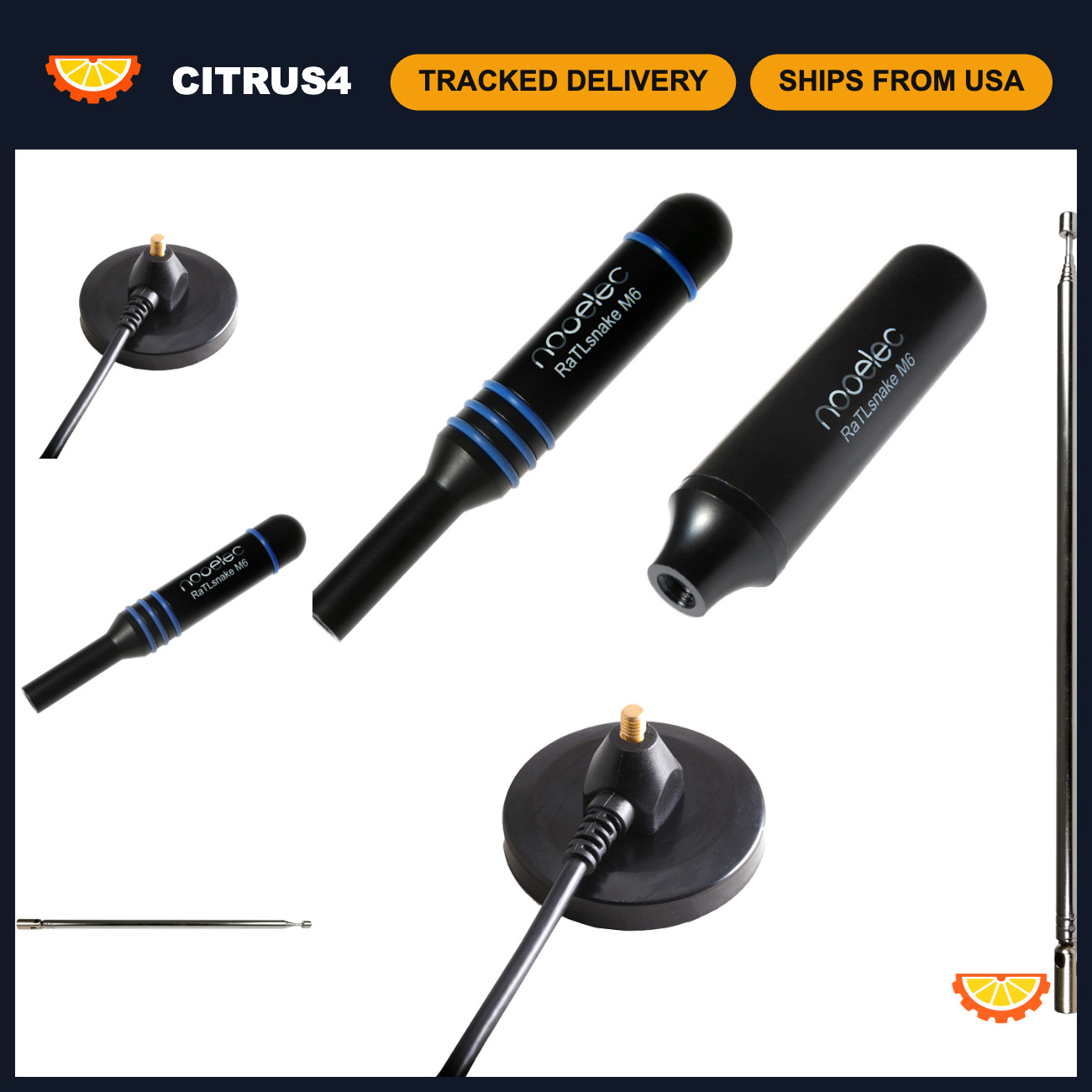 Premium 3-Antenna Bundle for NESDR, RTL-SDR, HackRF - Magnetic Whip Antenna Set