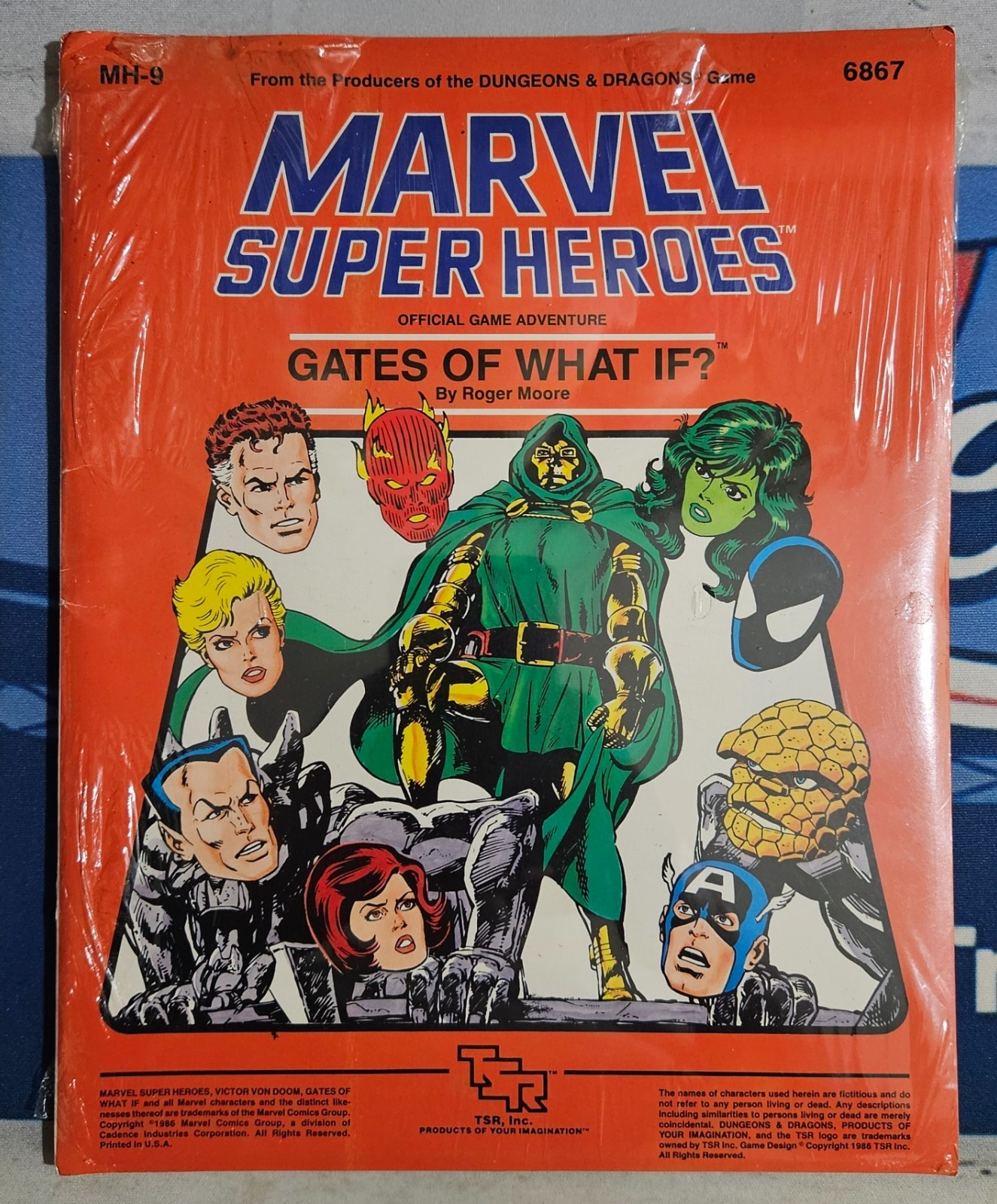 1986 TSR Marvel Super Heroes Gates of What If MH9 6867 Sealed RPG Module 1986 TSR Marvel Super Heroes Gates of What If MH9 6867 Sealed RPG Module