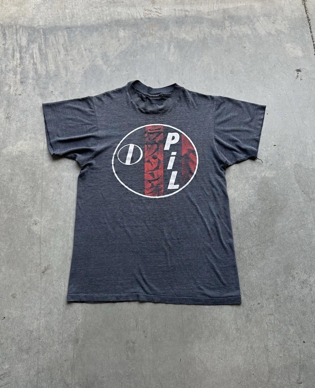 Rare Vintage 80s Faded PiL Public Image Ltd Post Punk Band Tee Size Medium Rare Vintage 80s Faded PiL Public Image Ltd Post Punk Band Tee Size Medium