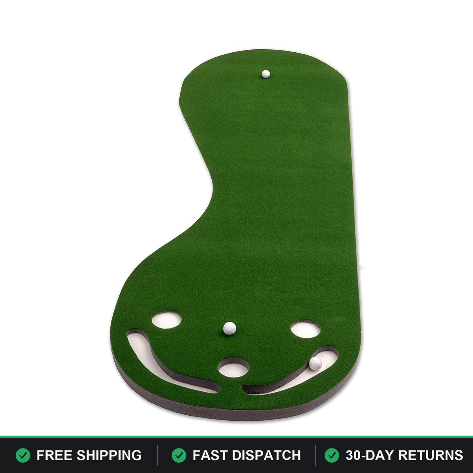 Putt-A-Bout Par Three Golf Putting Green 3\' x 9\' Resin Made in USA