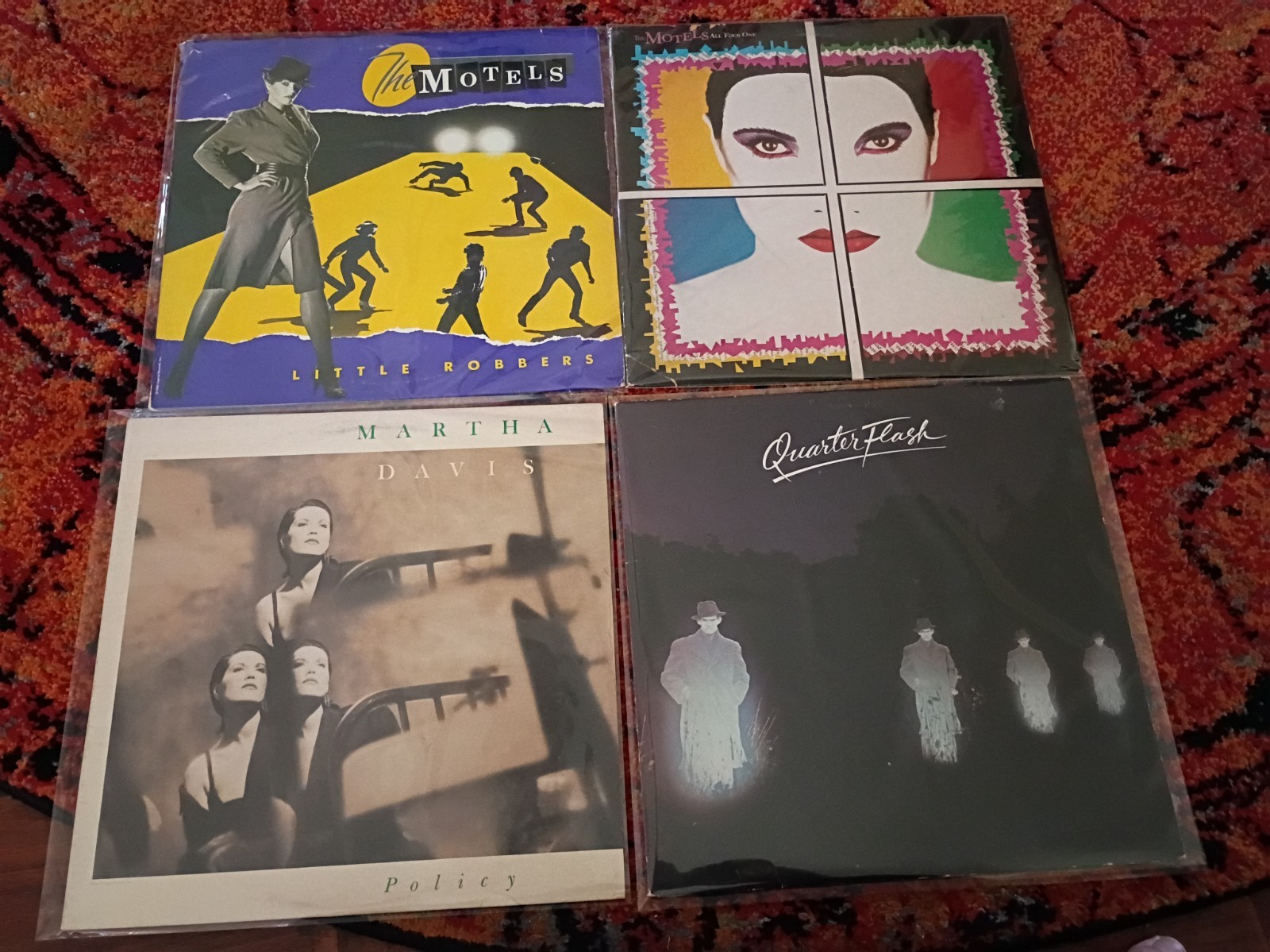 Motels + Quarterflash LP Vintage Vinyl VG+ Lot of 4