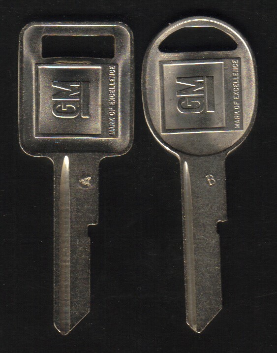 OLDSMOBILE CUTLASS SUPREME 1967 1971 1975 1979 1983 1984 1985 A B KEY BLANK