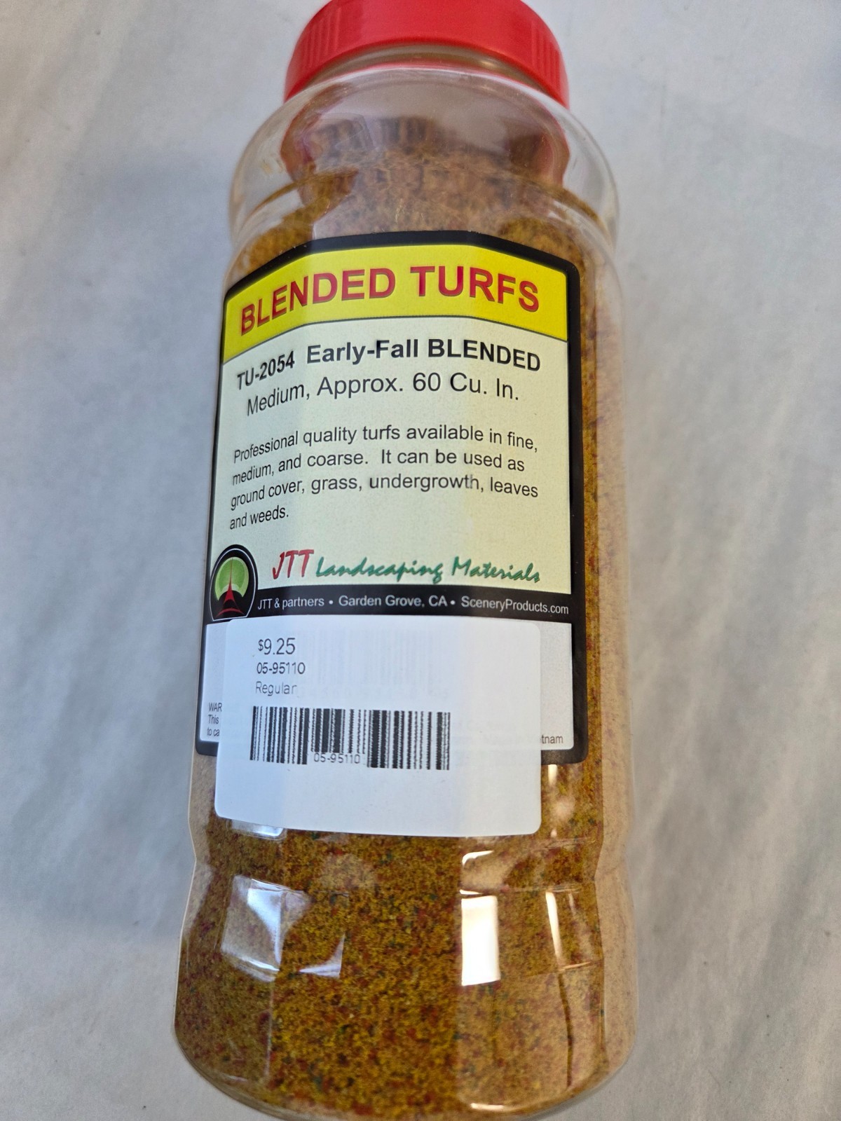 JTT Scenery Products 95110 Ground Cover Turf Shaker, Early Fall Blend Medium new