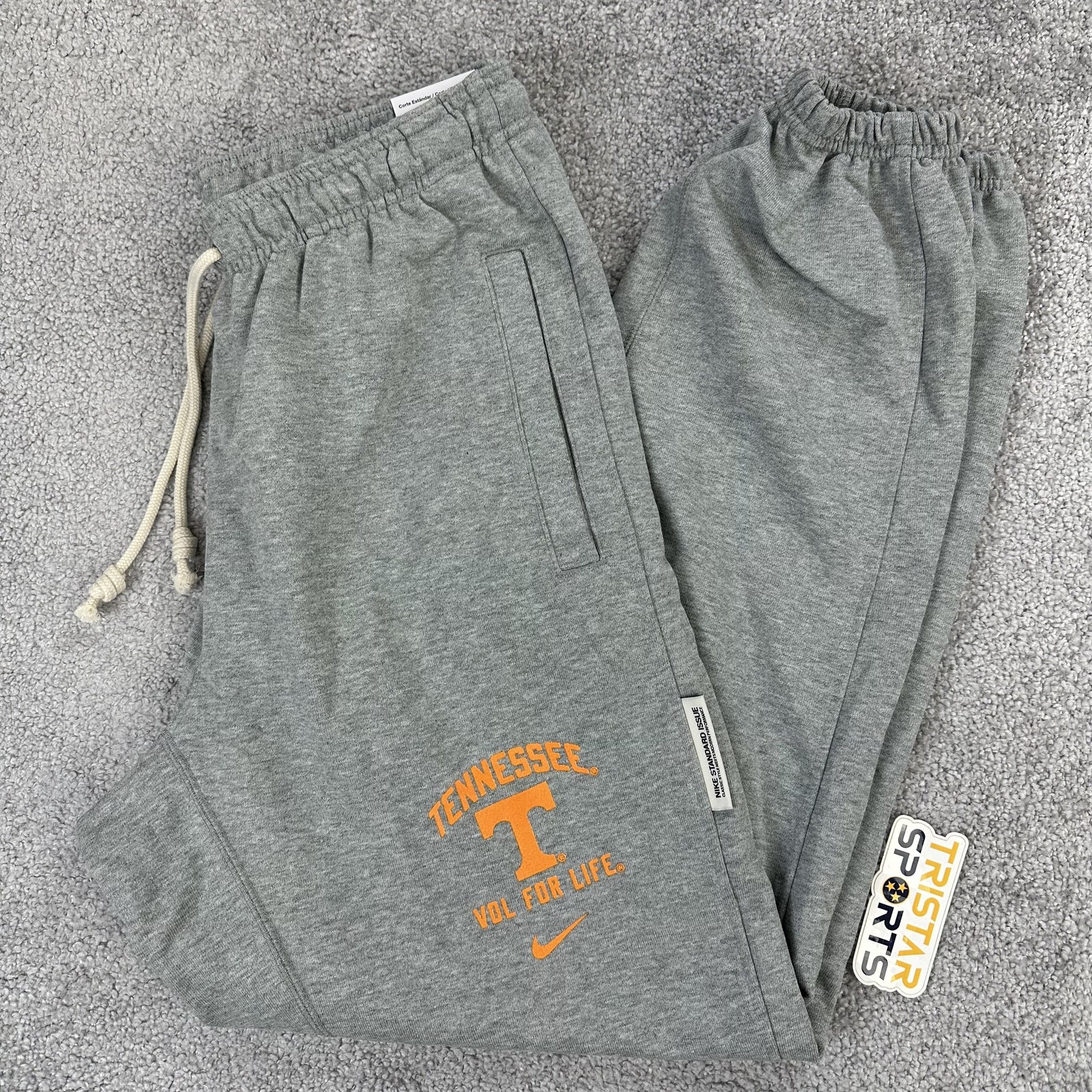 Tennessee Volunteers Pants Mens Medium Gray Nike Standard Issue Vol For Life