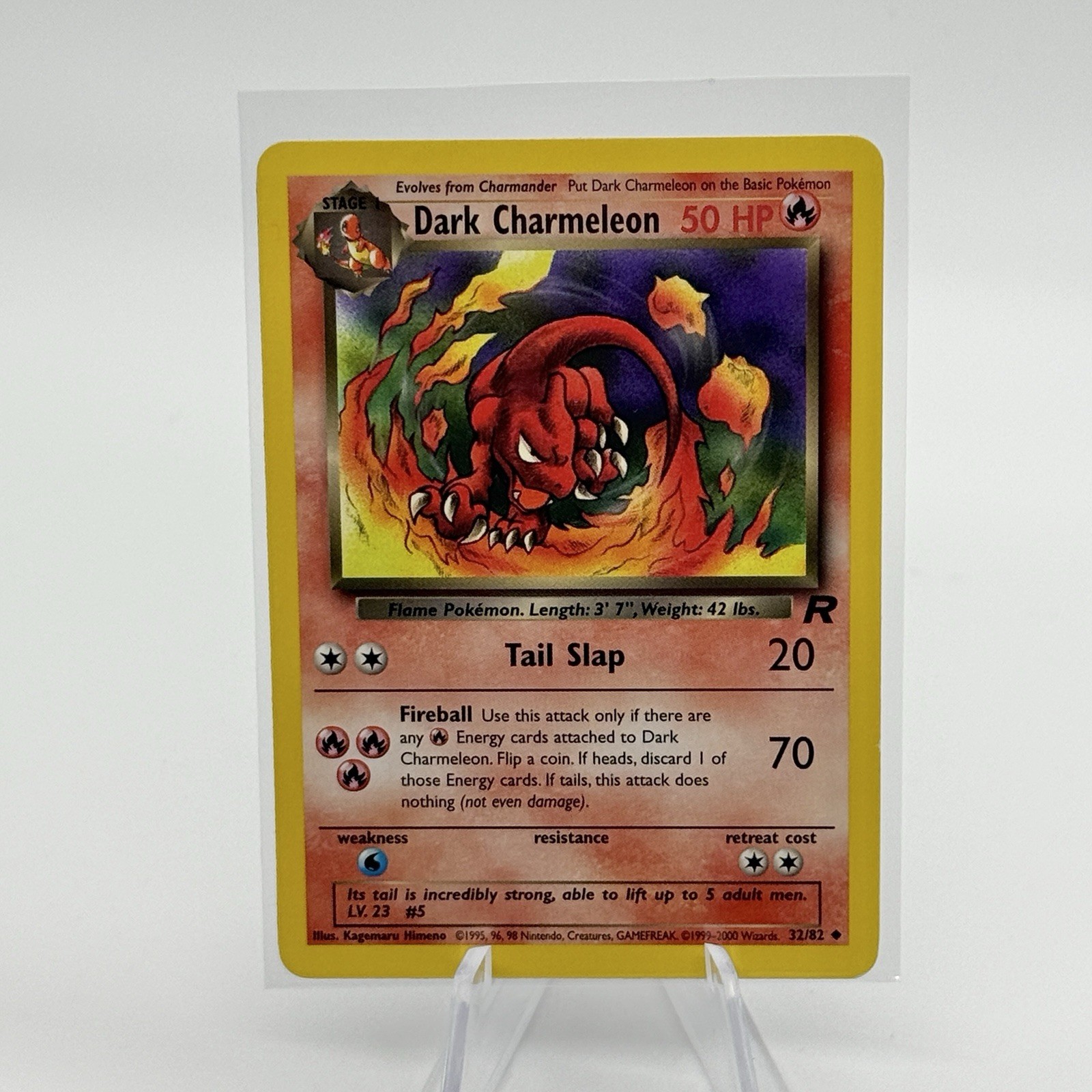 Dark Charmeleon 32/82 Team Rocket Pokemon TCG Unlimited Uncommon LP WOTC Vintage