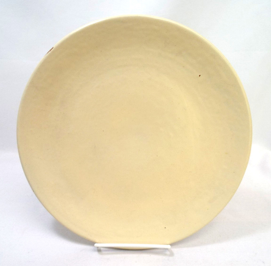 Vintage 1930s Catalina Island Ivory Clay Art Pottery Large Plate California 11
