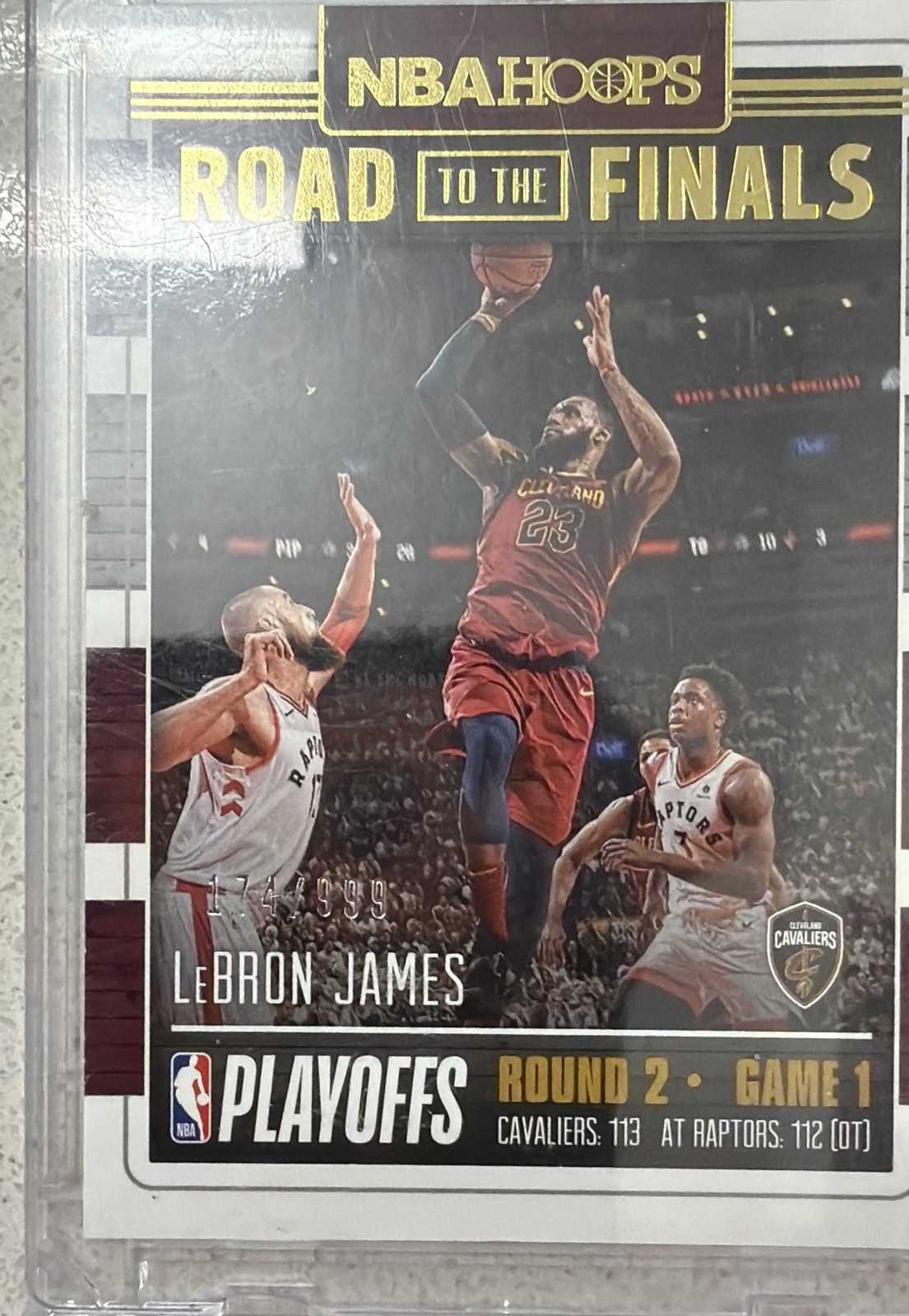 2018-19 Panini NBA Hoops - Road to the Finals Second Round LeBron James #49 /999