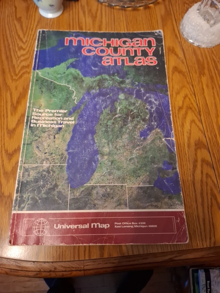 Vtg 1978 Michigan County Atlas by Universal Map Roads Parks Hydrology Vtg 1978 Michigan County Atlas by Universal Map Roads Parks Hydrology
