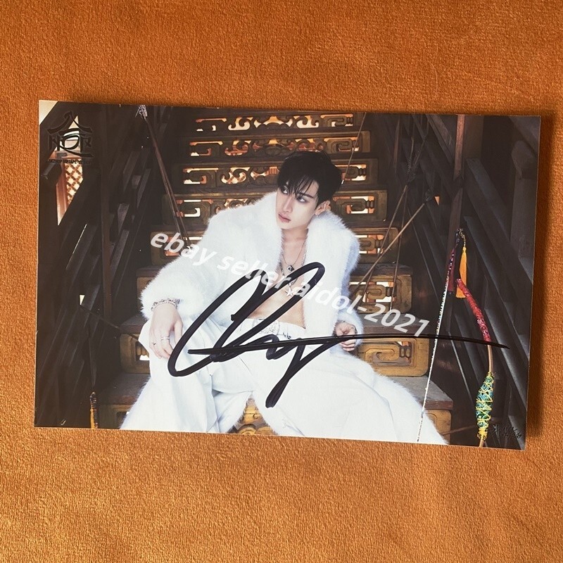 STRAY KIDS 合 HOP WALKING ON WATER AUTOGRAPHED SIGNED PHOTO 4*6 K-POP 2024Z