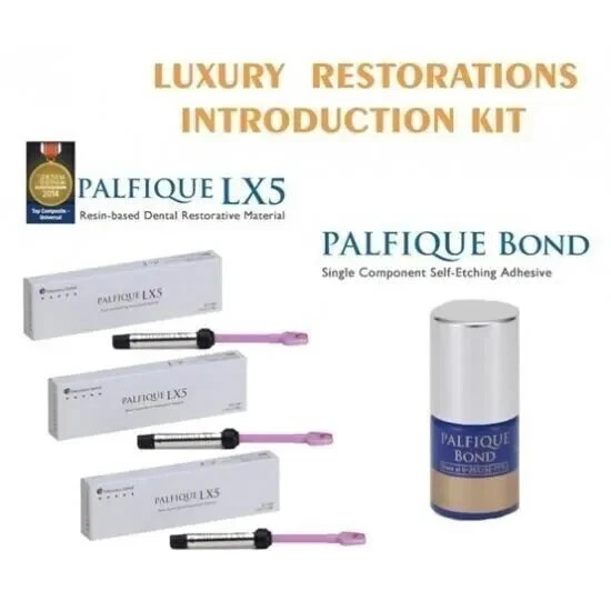 Tokuyama Dental Palfique LX5 Composite Restorative Kit of 3 Syringes + 1 Bond Tokuyama Dental Palfique LX5 Composite Restorative Kit of 3 Syringes + 1 Bond
