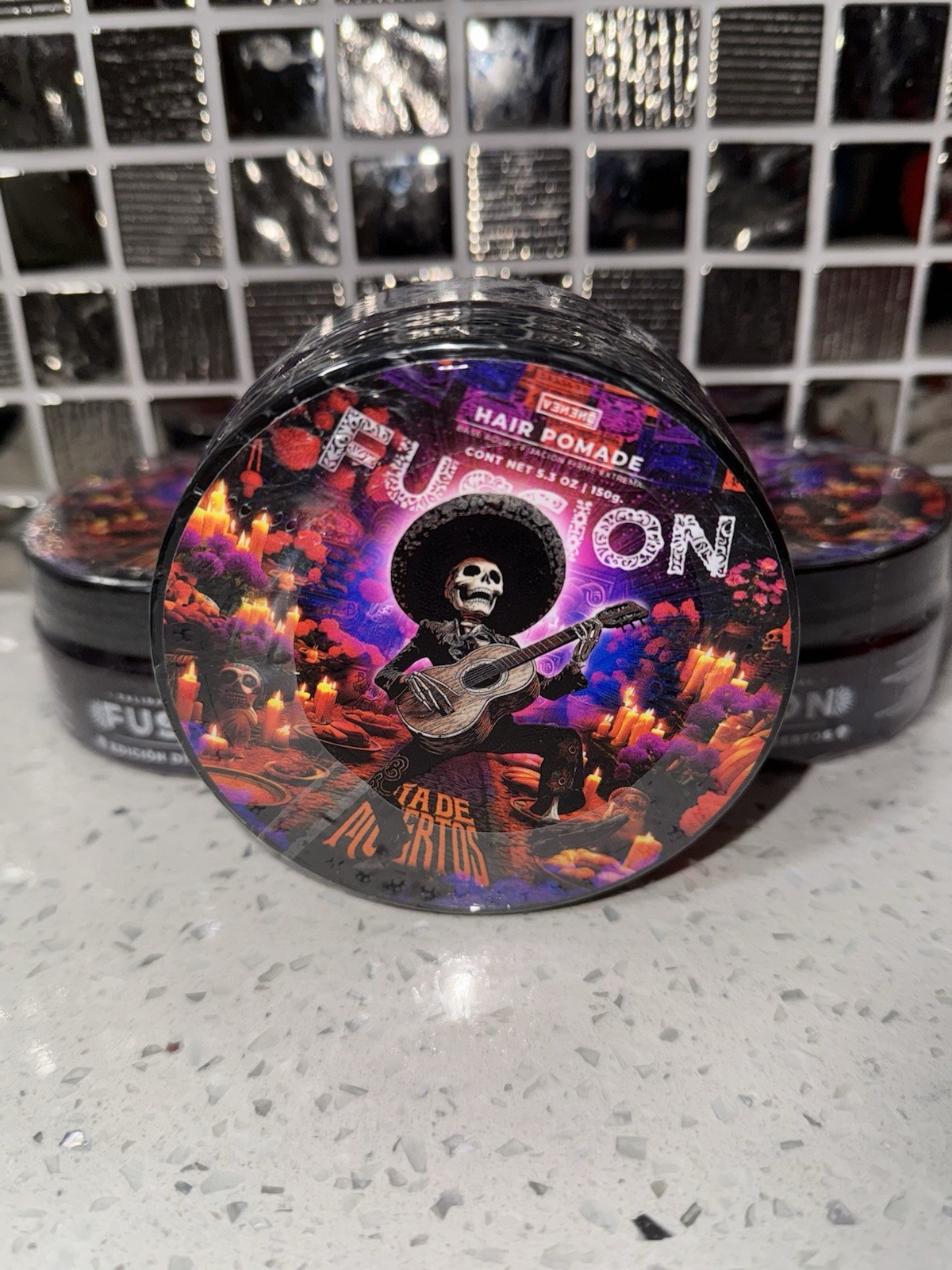 Fussion Hair Pomade for Men Día de Muertos Edition By Armando Fussion 150g/5.3oz Fussion Hair Pomade for Men Día de Muertos Edition By Armando Fussion 150g/5.3oz