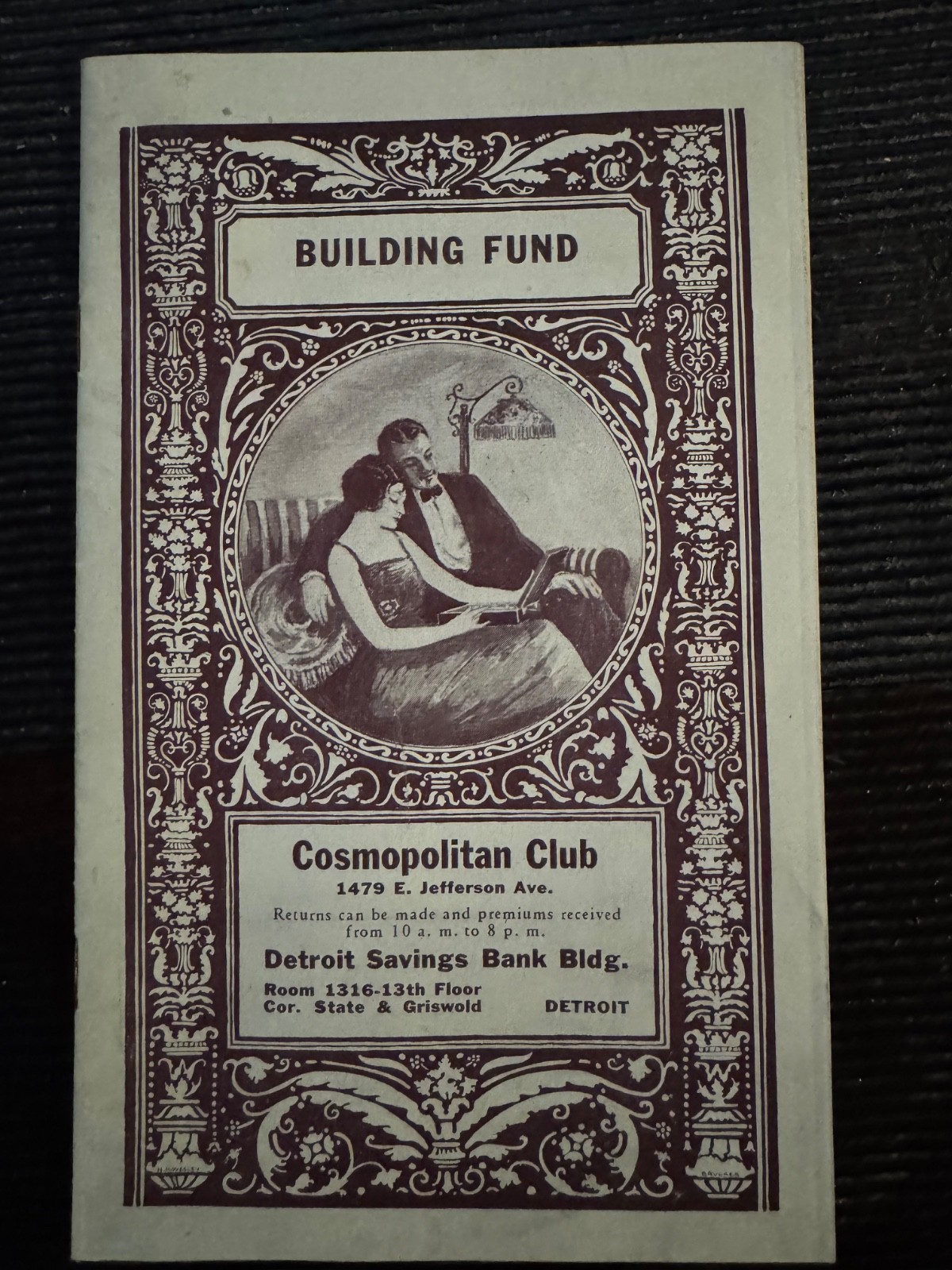 1920s Fundraising Pamphlet Detroit Michigan 1920s Fundraising Pamphlet Detroit Michigan