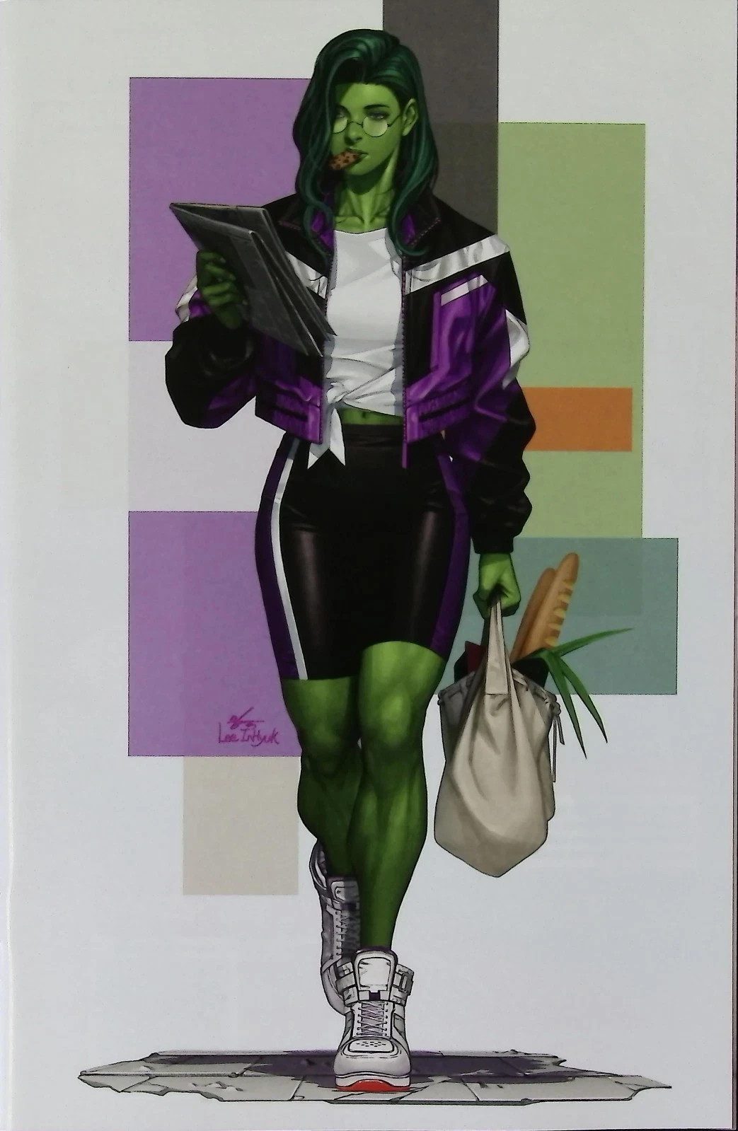 PLANET SHE HULK #1 INHYUK LEE 1:50 STREET VERSE VIRGIN VARIANT MARVEL COMICS NM- PLANET SHE HULK #1 INHYUK LEE 1:50 STREET VERSE VIRGIN VARIANT MARVEL COMICS NM-