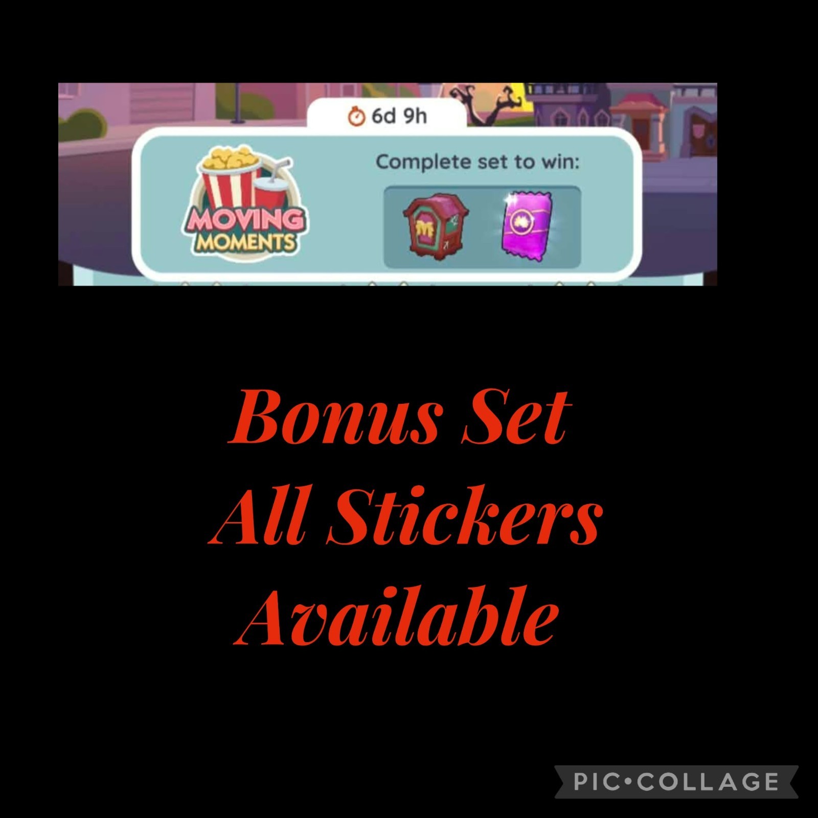💫 Monopoly_Go Stickers Bonus Set Moving Moments Stickers  ⚡️Fast Sending