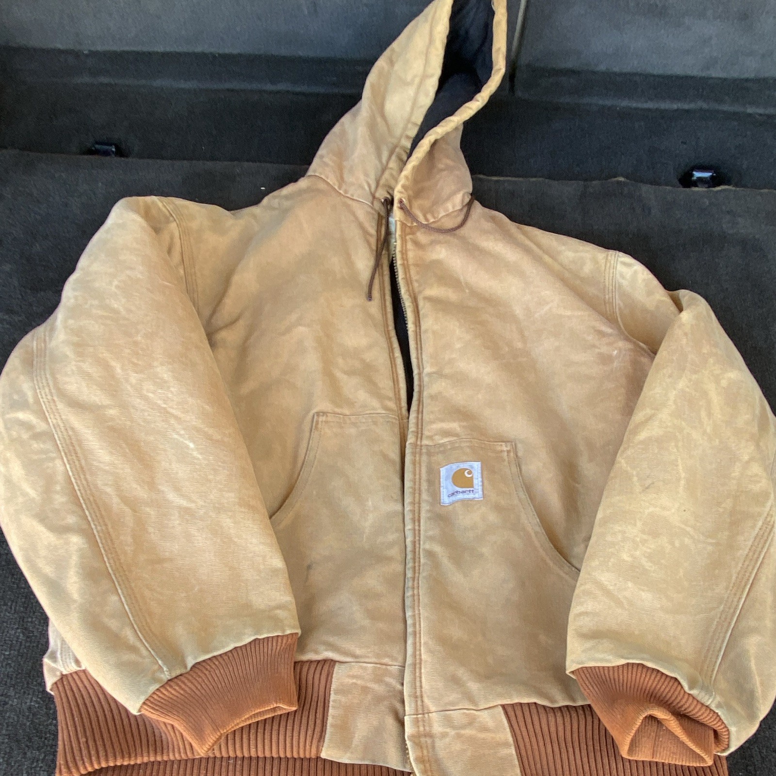 Vintage Carhartt Active Jacket Tan Brown Canvas Workwear Coat Men’s Large Vintage Carhartt Active Jacket Tan Brown Canvas Workwear Coat Men’s Large