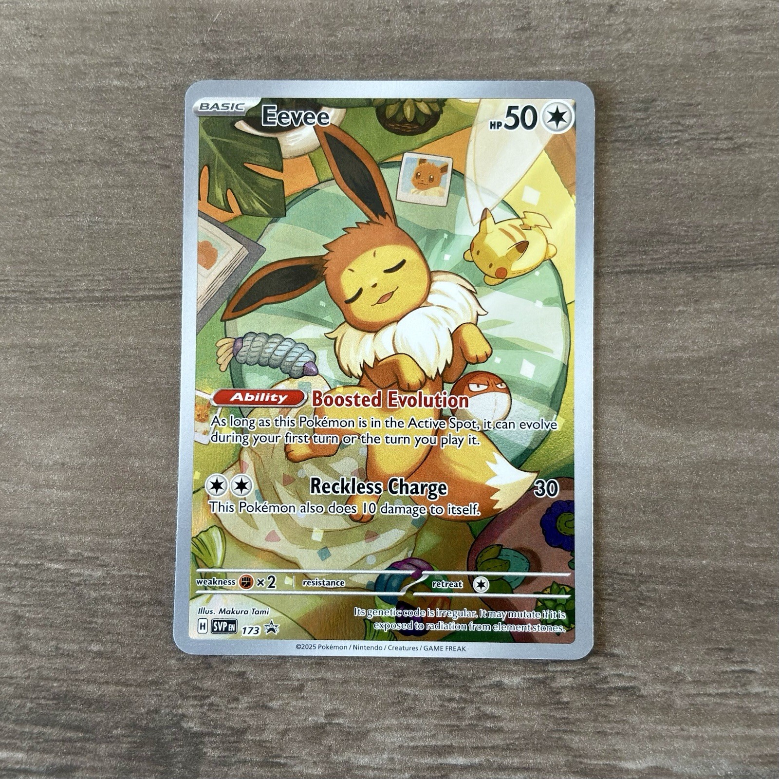 Eevee 173 - Pokemon - Prismatic Evolutions - ETB Promo Full Art Holo - NM