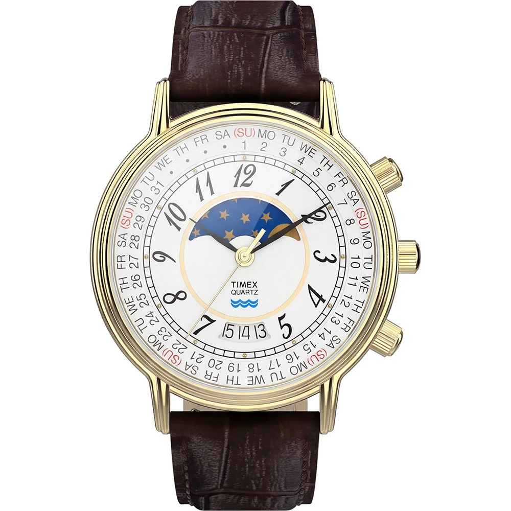Limited Edition Timex 1990 Moon Phase and Calendar Dial Reissue TW2Y99000 Limited Edition Timex 1990 Moon Phase and Calendar Dial Reissue TW2Y99000