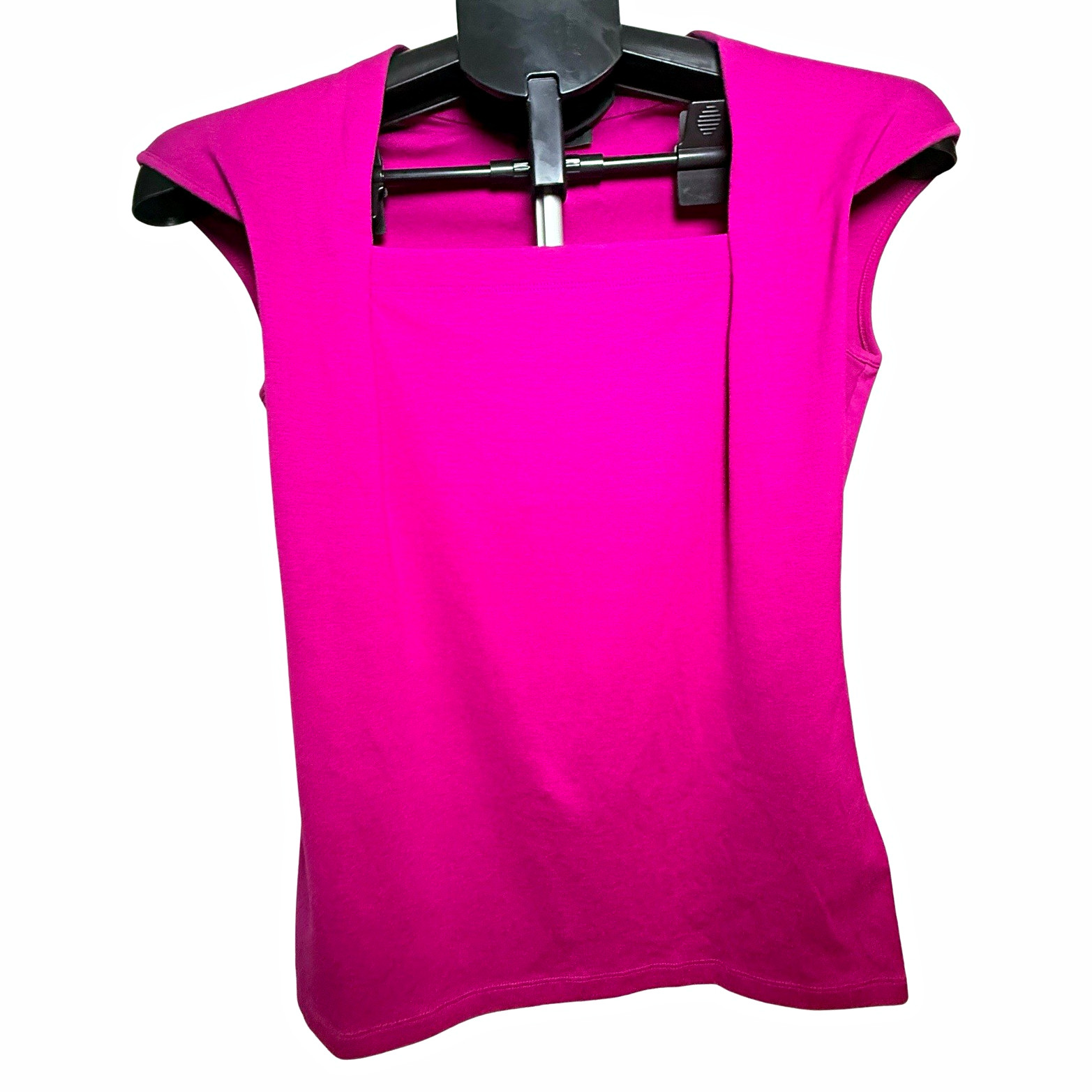 Lafayette 148 New York Pink Sleeveless V-Neck Zip Knit Top Women’s S